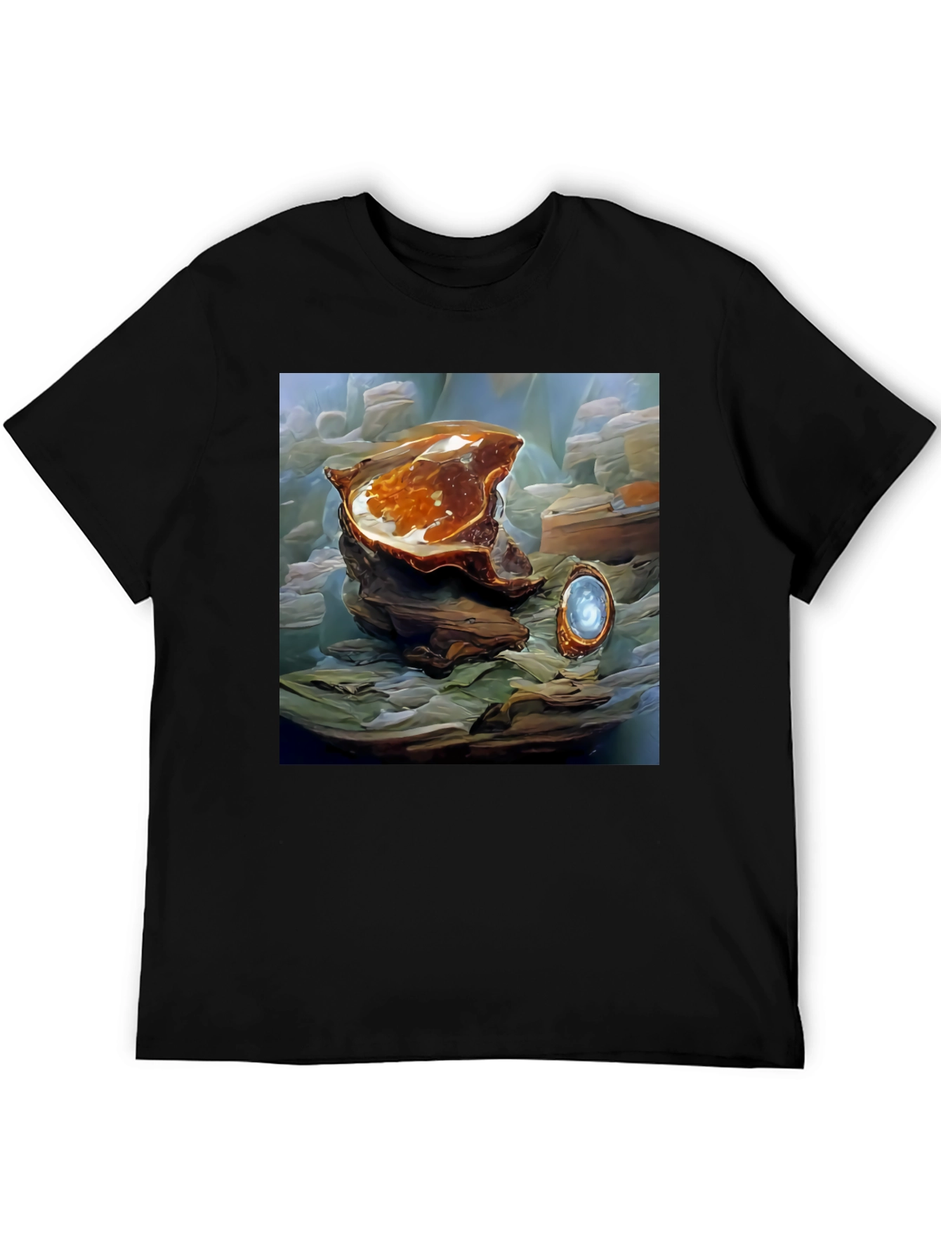 Artistic Abstract Shell Graphic Tee