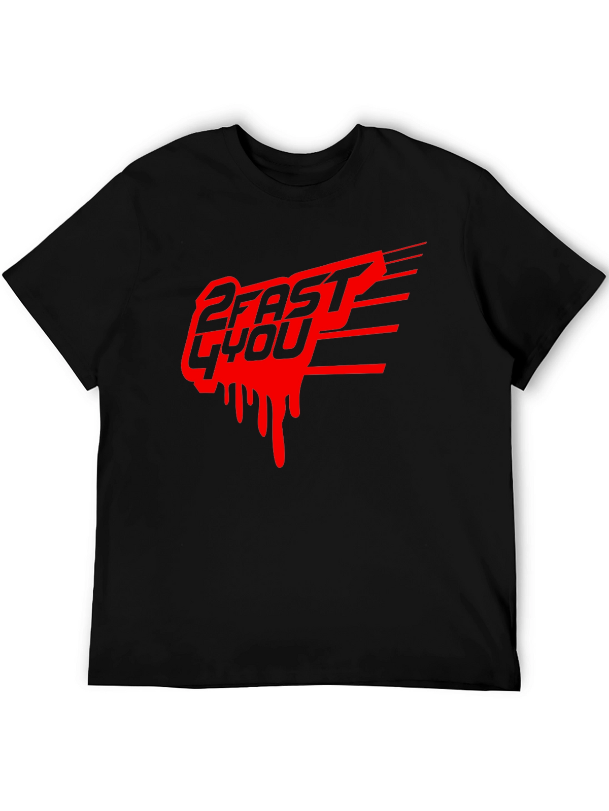 2 Fast 4 You Graphic Tee - Black