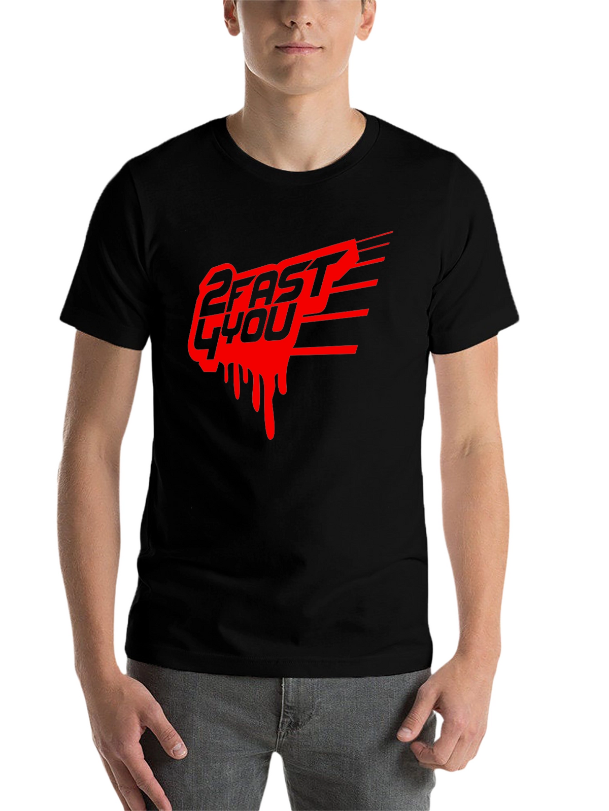 2 Fast 4 You Graphic Tee - Black