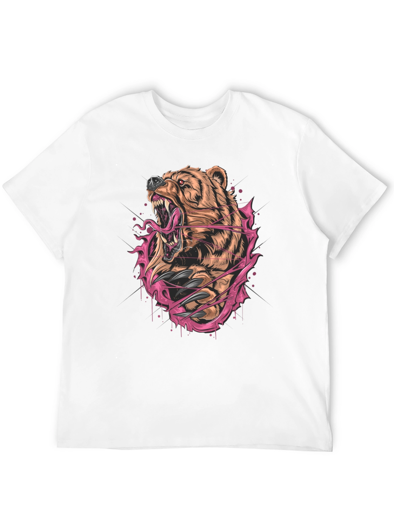 Roaring Bear Graphic Tee - Fierce Style
