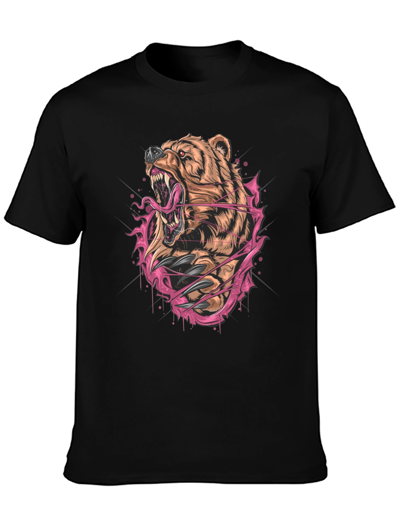 Roaring Bear Graphic Tee - Fierce Style