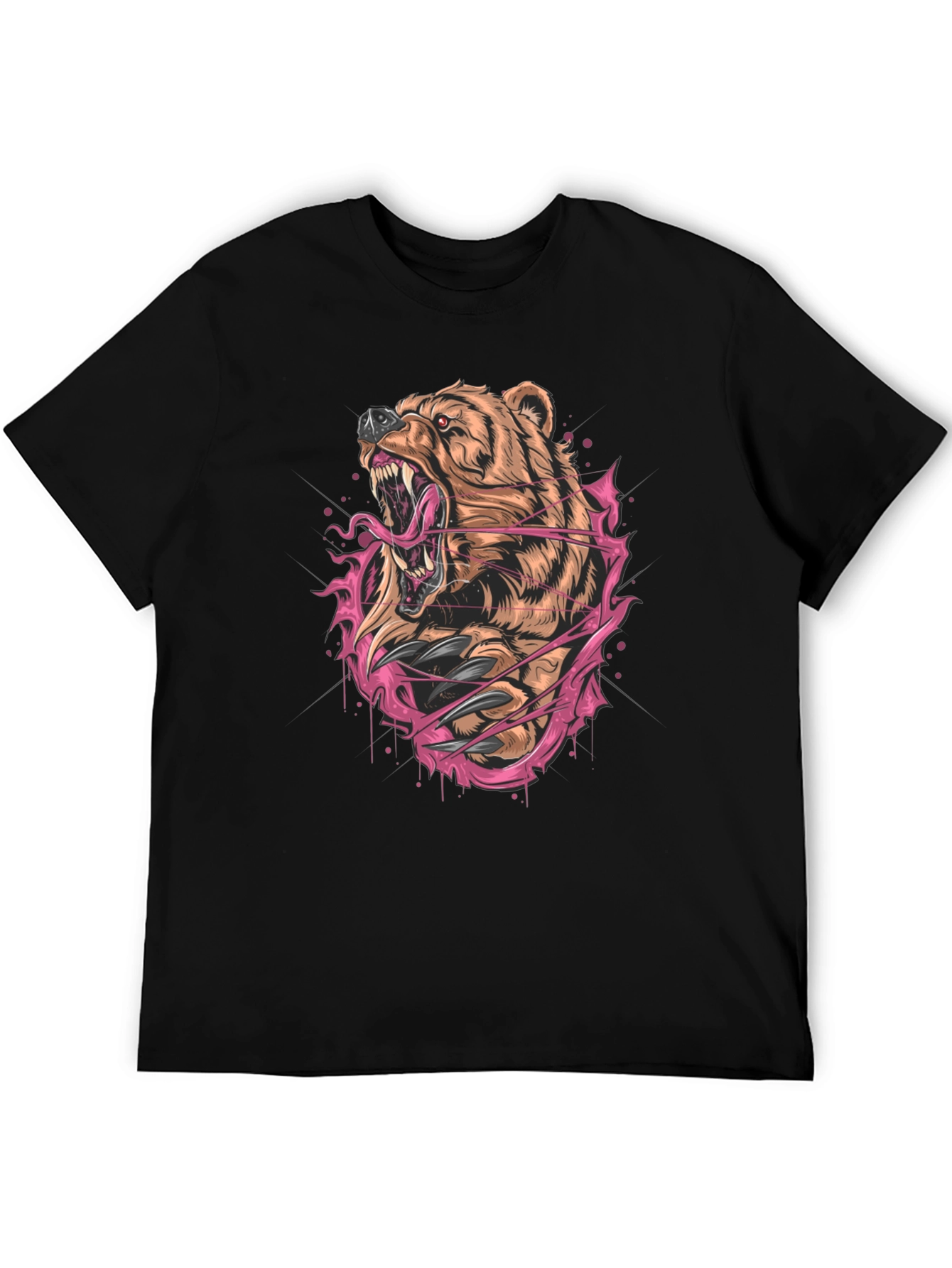 Roaring Bear Graphic Tee - Fierce Style