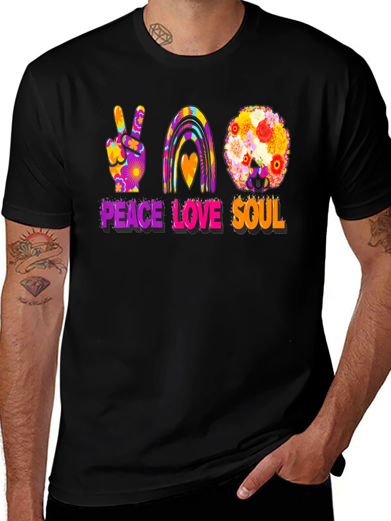 Peace Love Soul Graphic T-Shirt