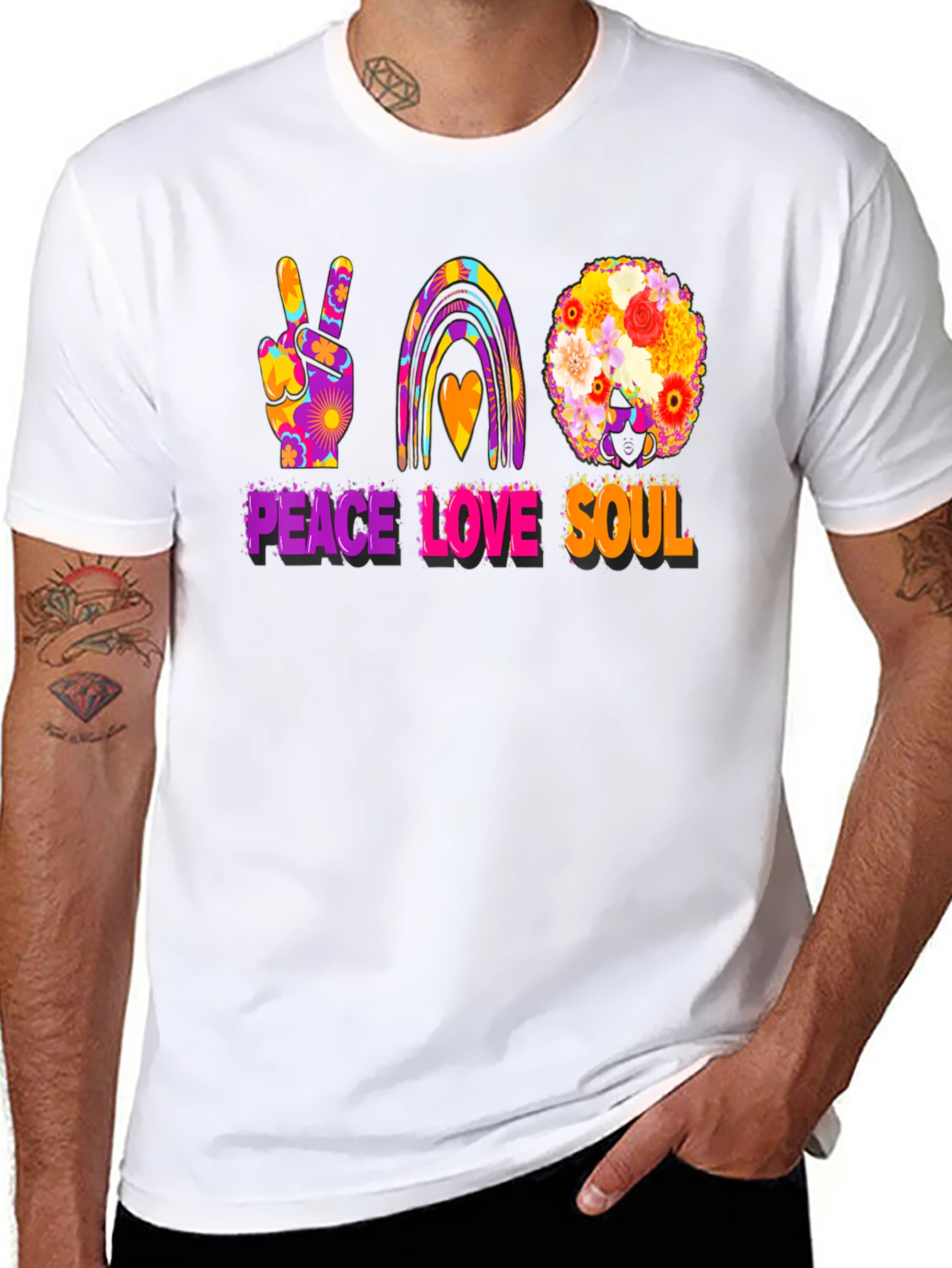 Peace Love Soul Graphic T-Shirt