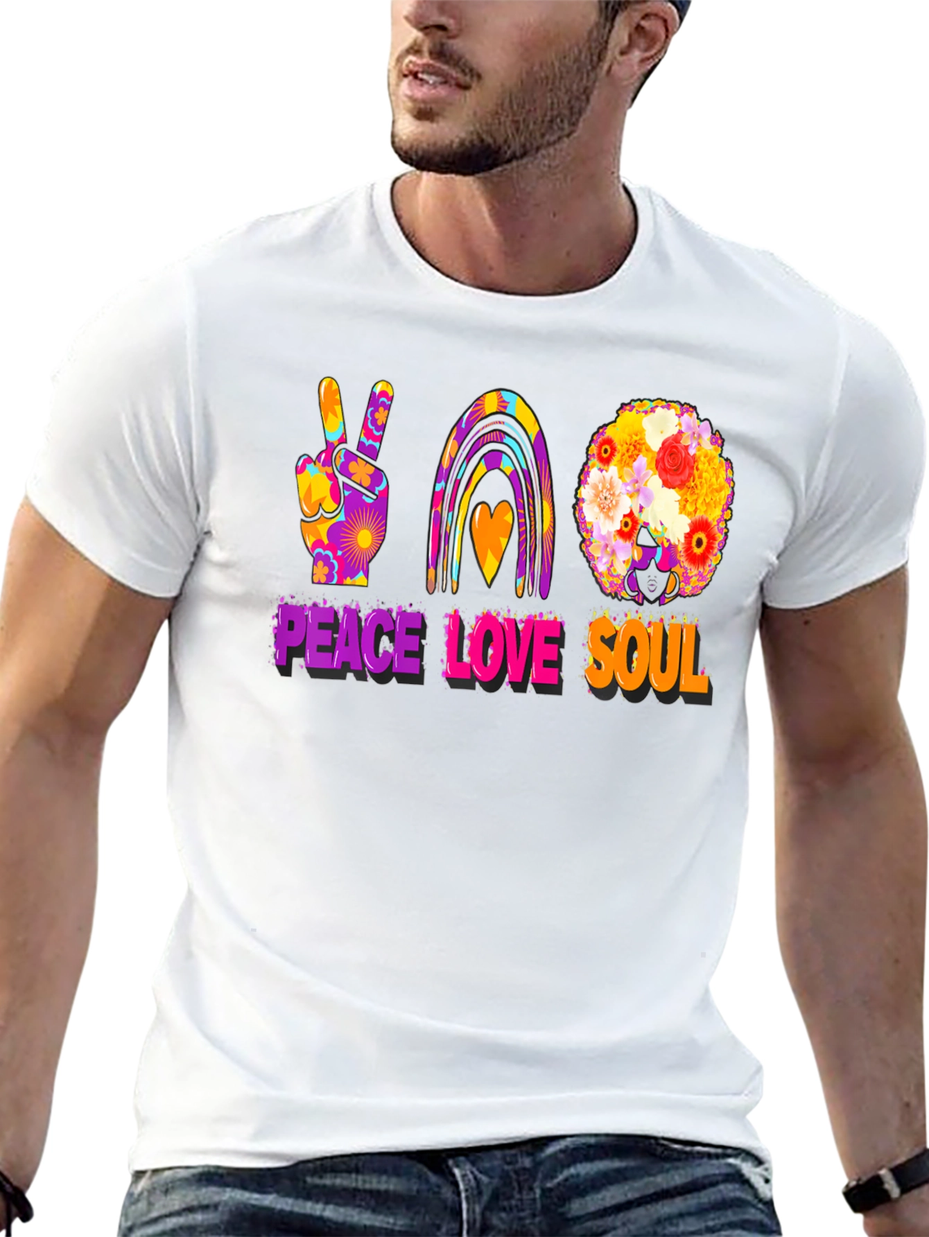 Peace Love Soul Graphic T-Shirt