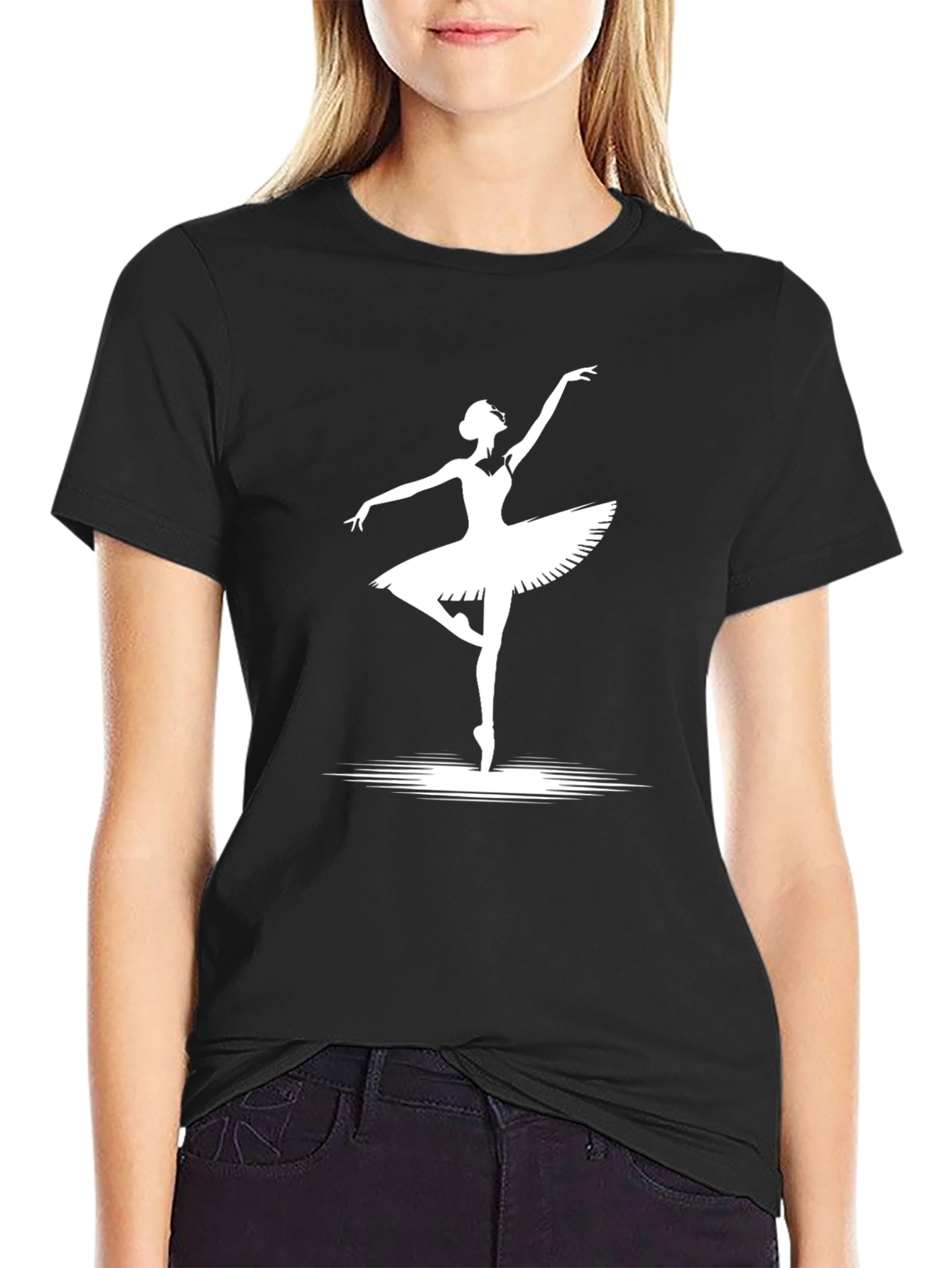 Ballet Dancer Graphic T-Shirt - Classic Black Tee