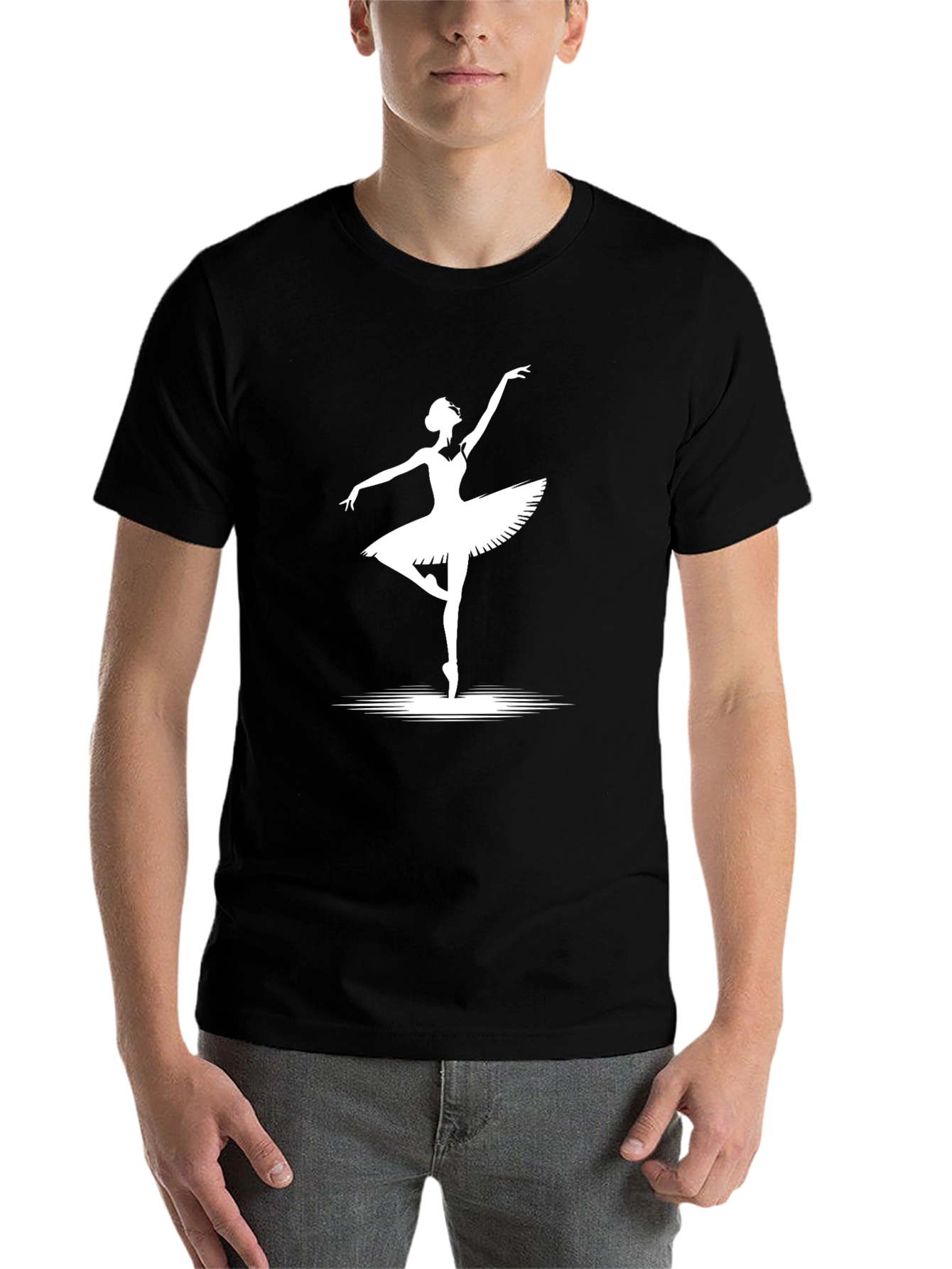 Ballet Dancer Graphic T-Shirt - Classic Black Tee