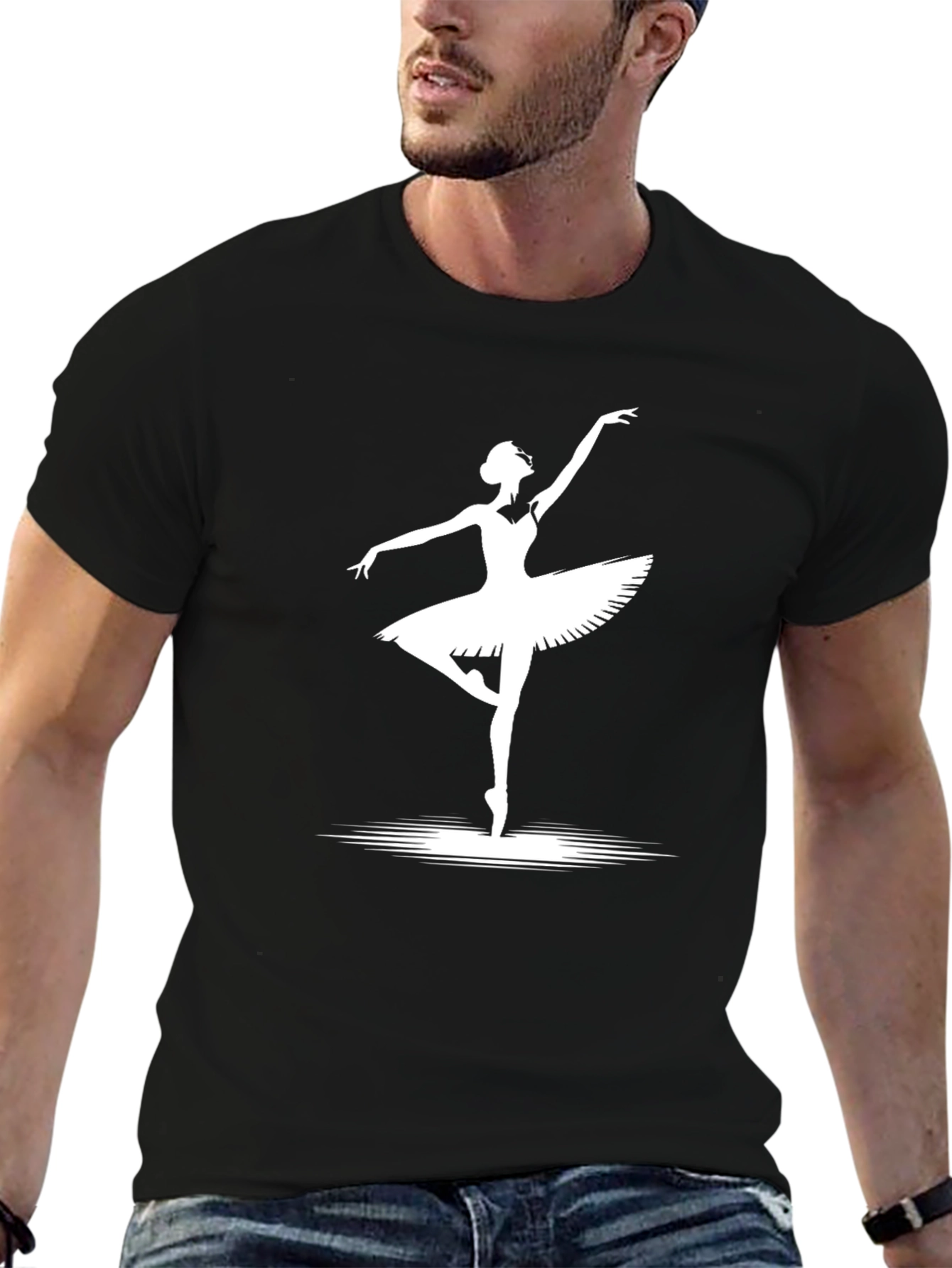 Ballet Dancer Graphic T-Shirt - Classic Black Tee
