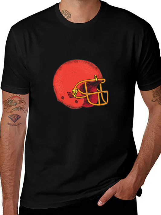 Football Helmet Graphic T-Shirt