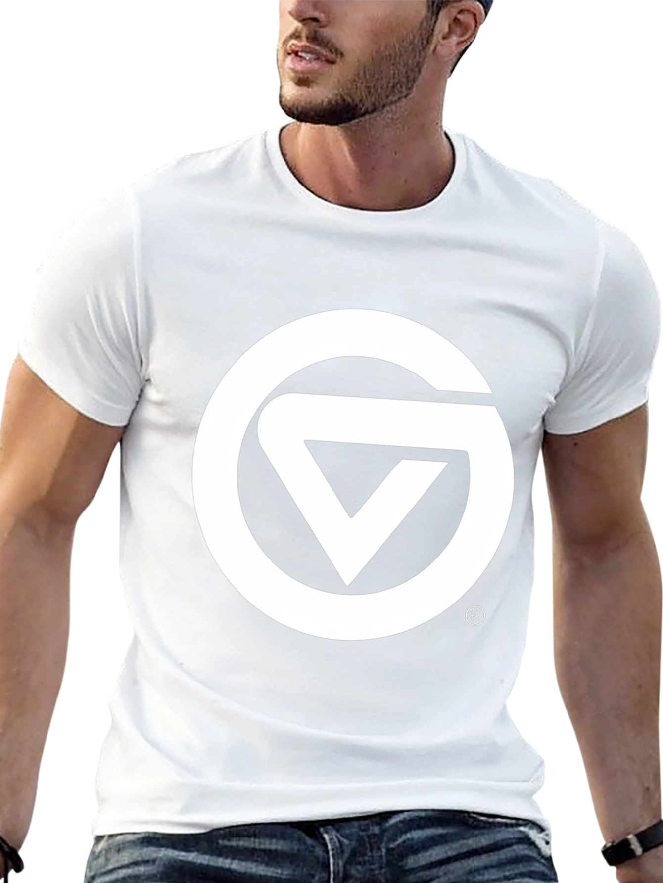 Black Graphic Tee - Circle & Triangle Logo