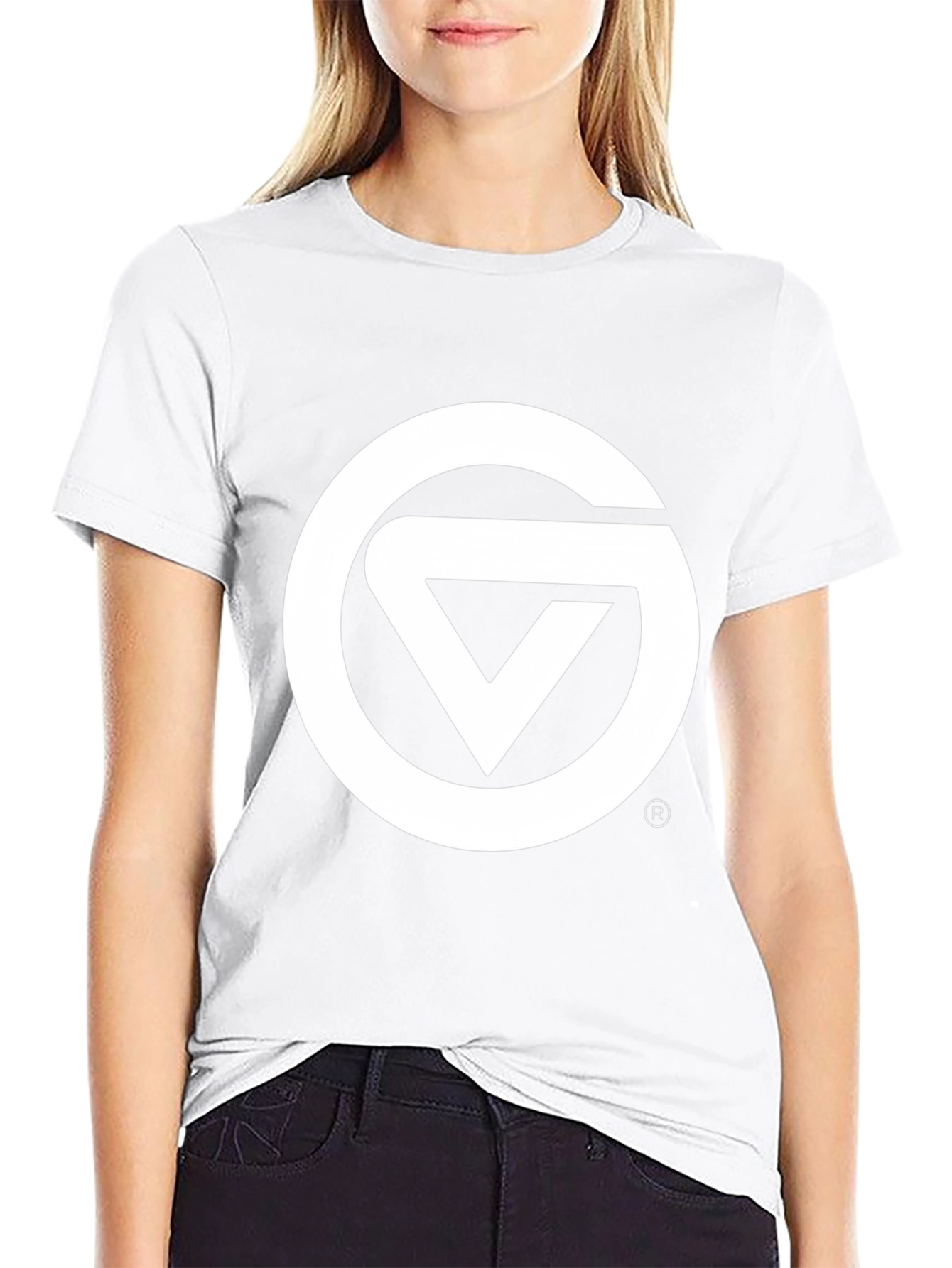 Black Graphic Tee - Circle & Triangle Logo