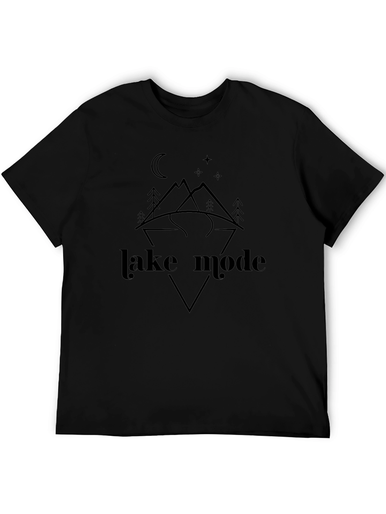 Lake Mode Graphic Tee - Black