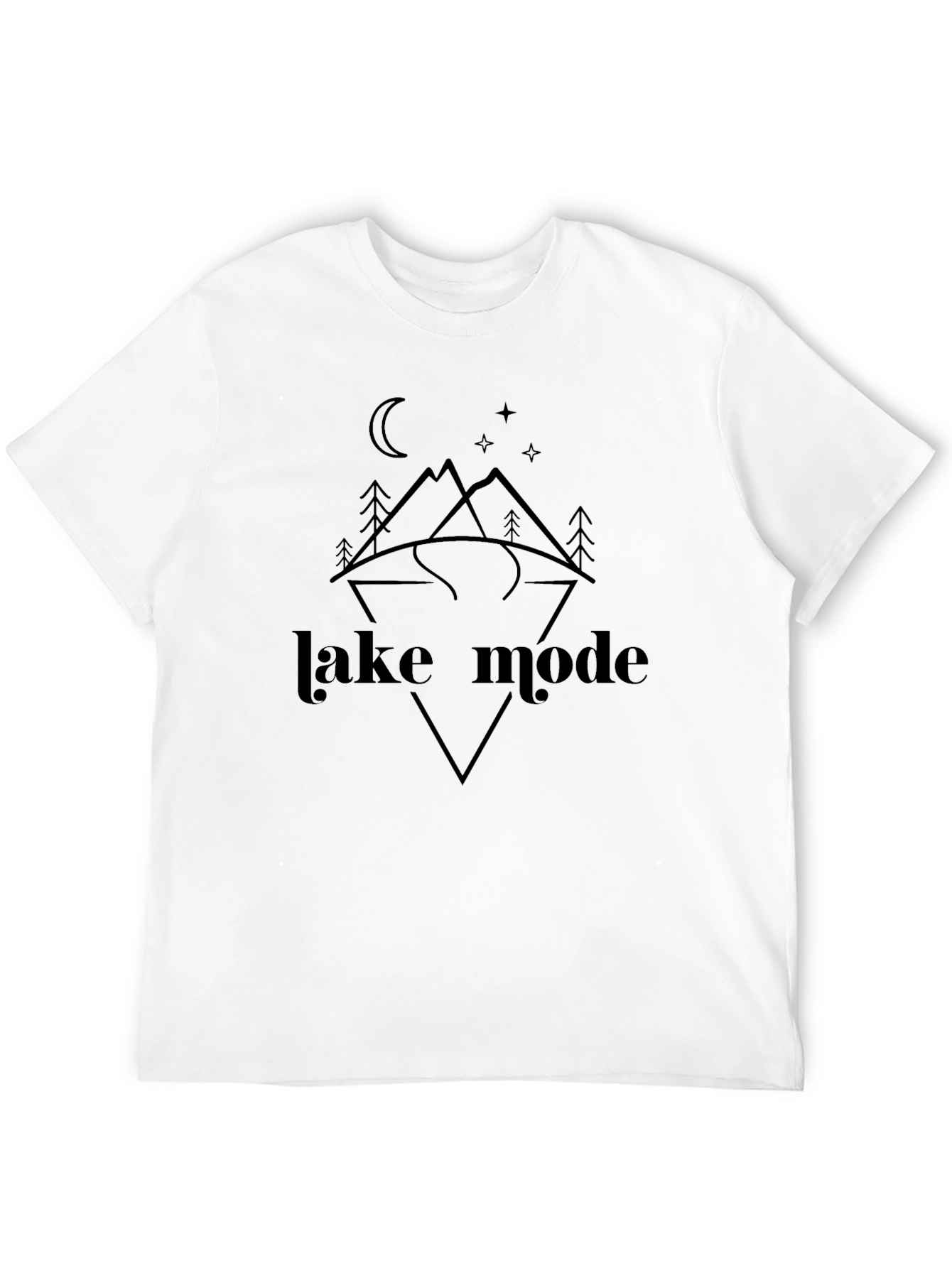 Lake Mode Graphic Tee - Black