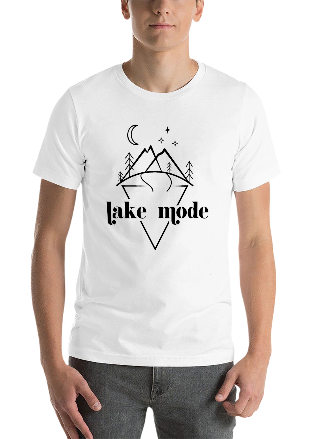 Lake Mode Graphic Tee - Black