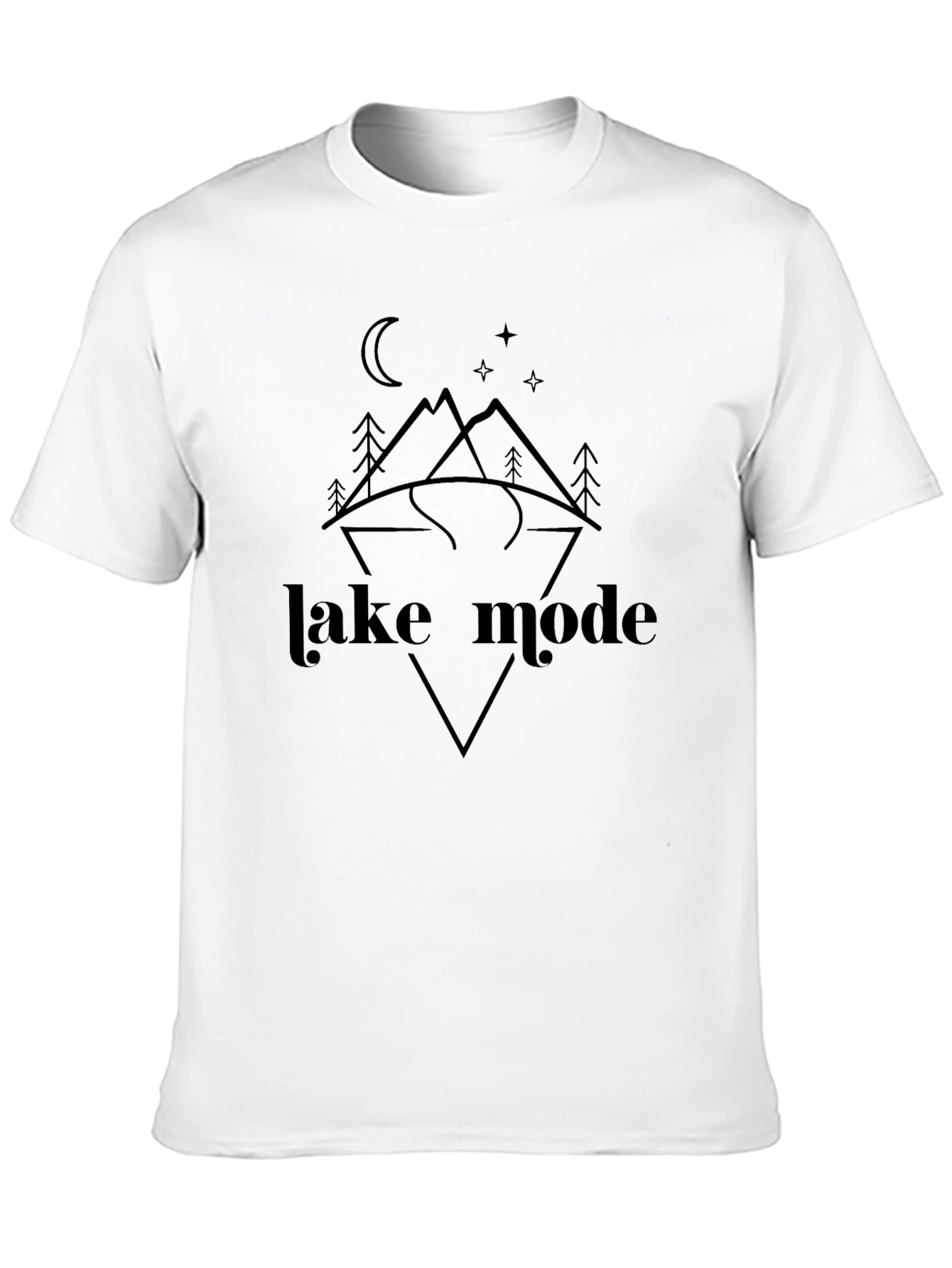 Lake Mode Graphic Tee - Black