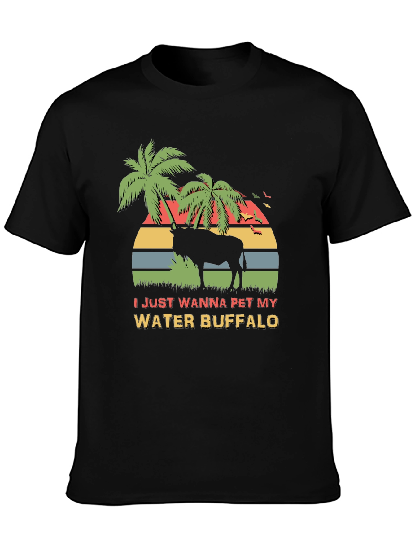 Water Buffalo Graphic Tee - Novelty Design