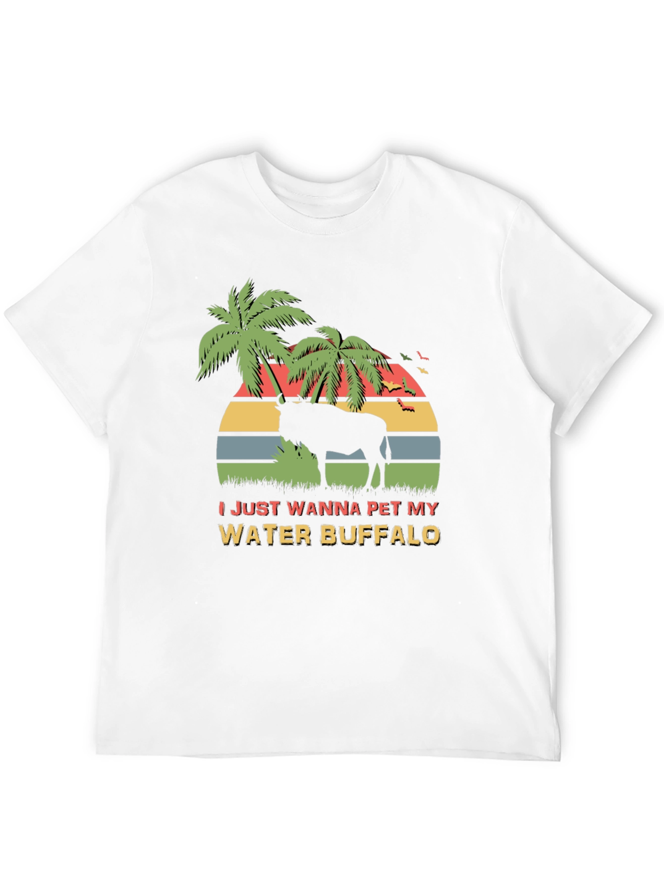 Water Buffalo Graphic Tee - Novelty Design