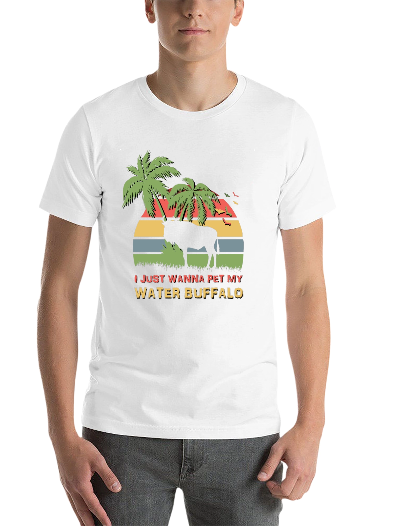 Water Buffalo Graphic Tee - Novelty Design