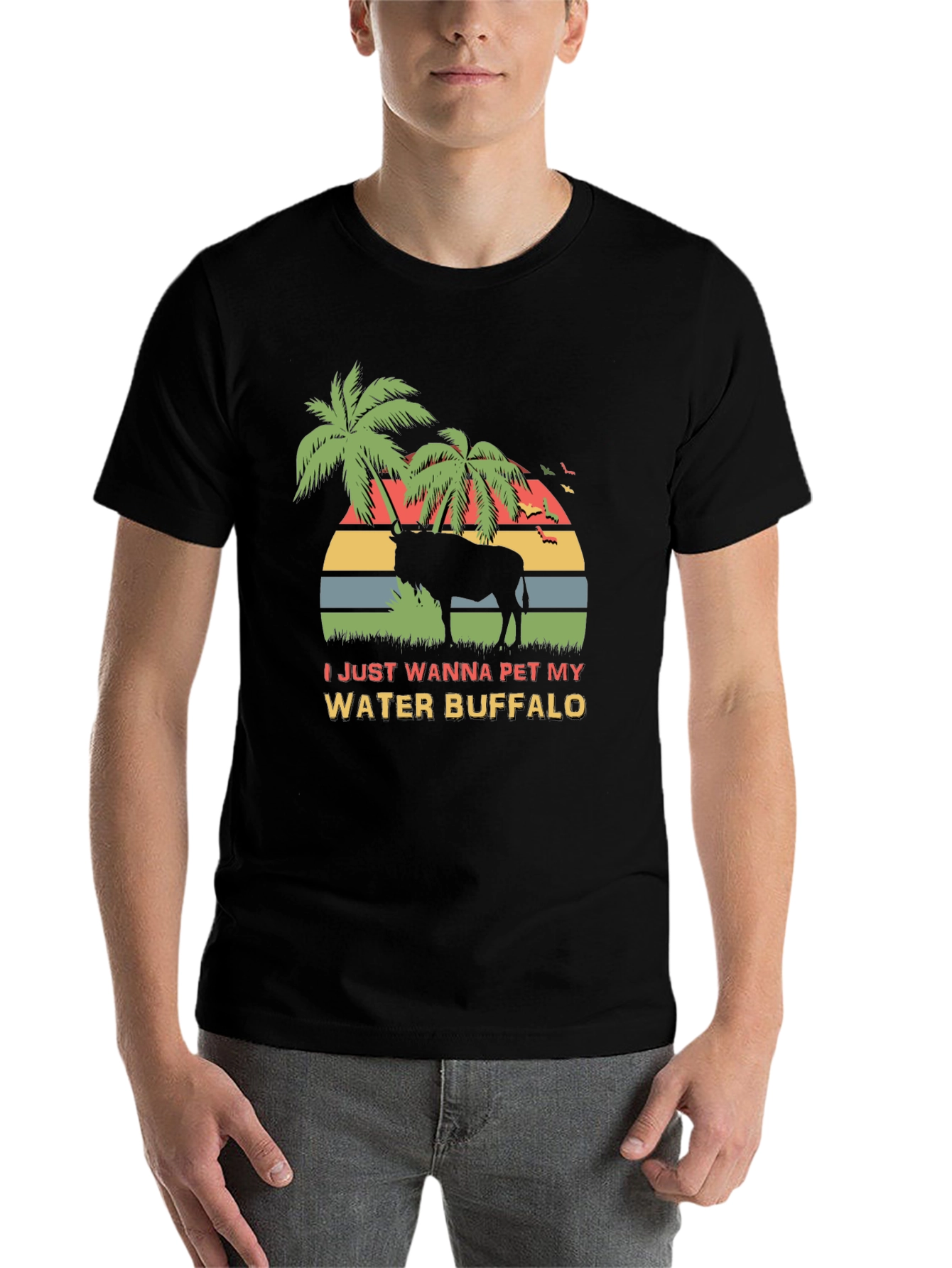 Water Buffalo Graphic Tee - Novelty Design