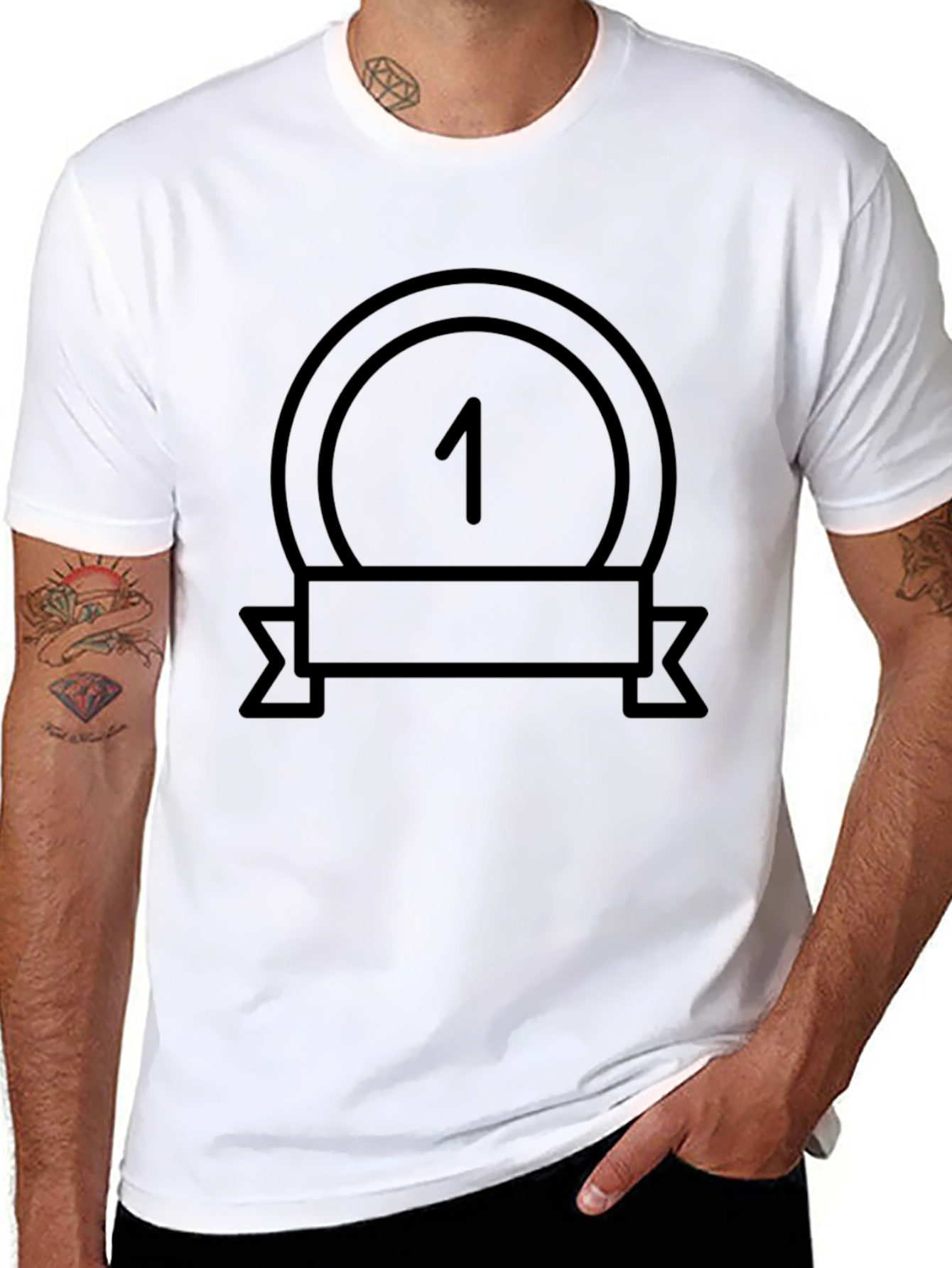 Number One Medal Graphic T-Shirt