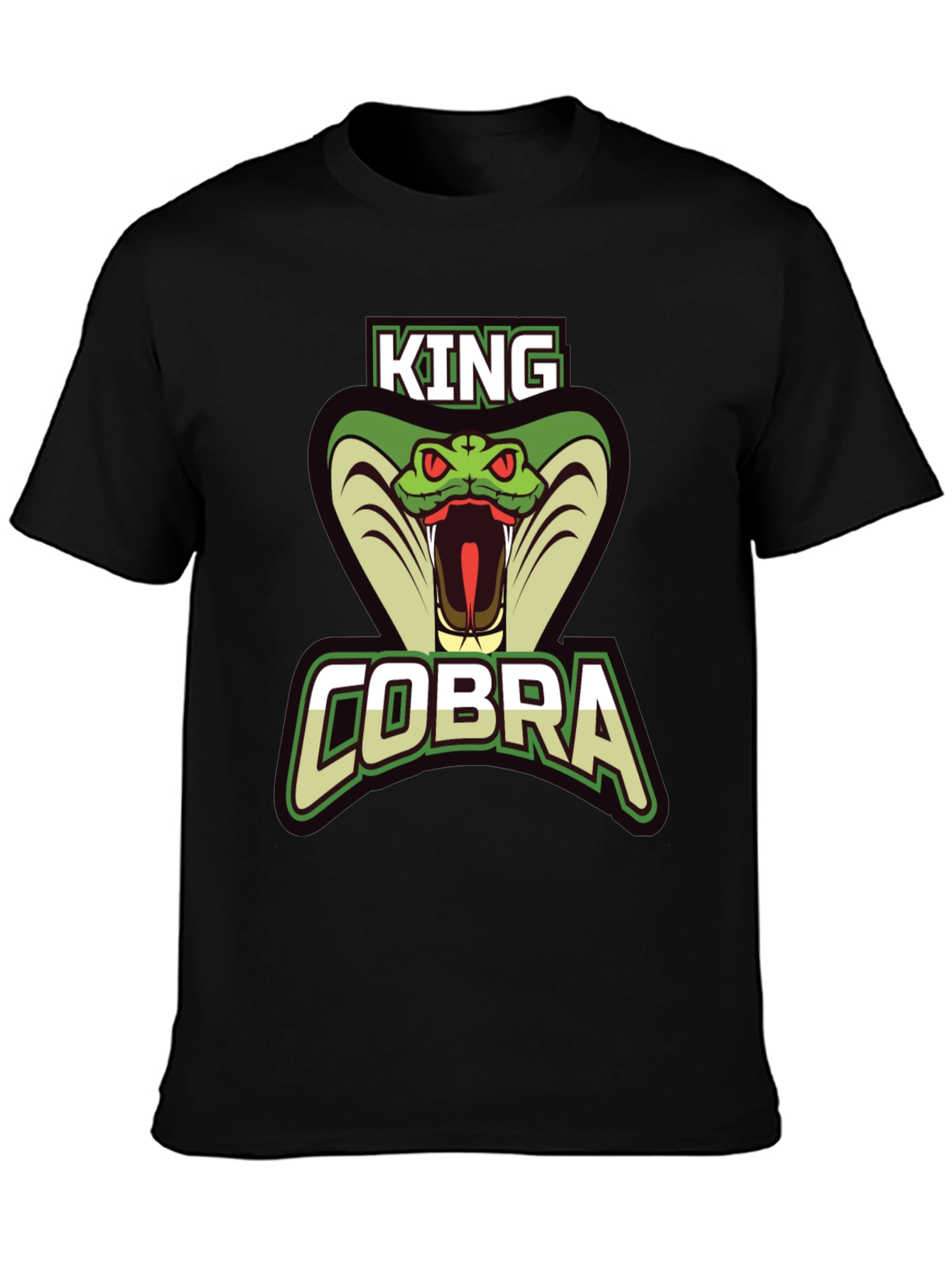 King Cobra Graphic Tee - Mens Black T-Shirt