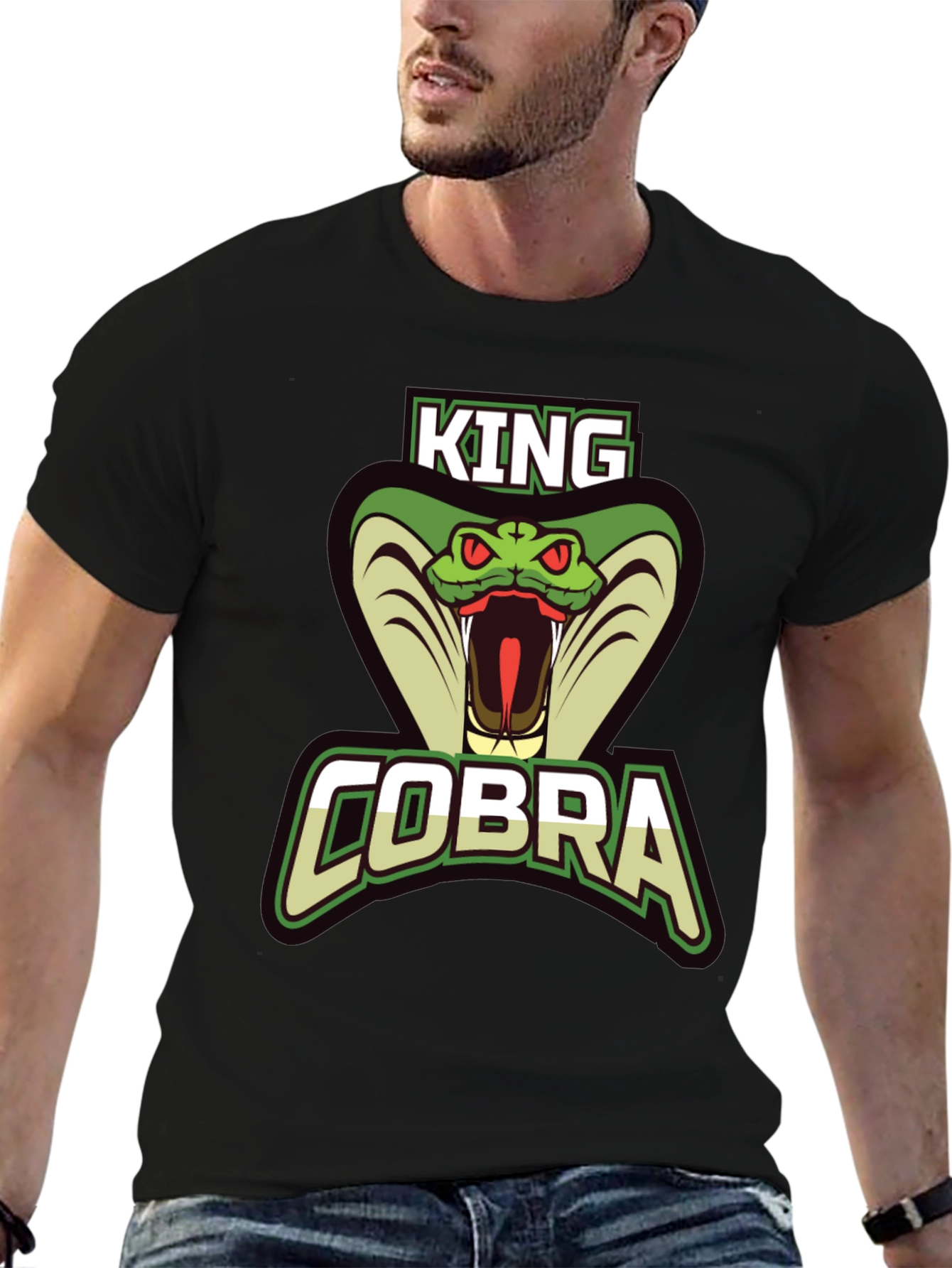 King Cobra Graphic Tee - Mens Black T-Shirt