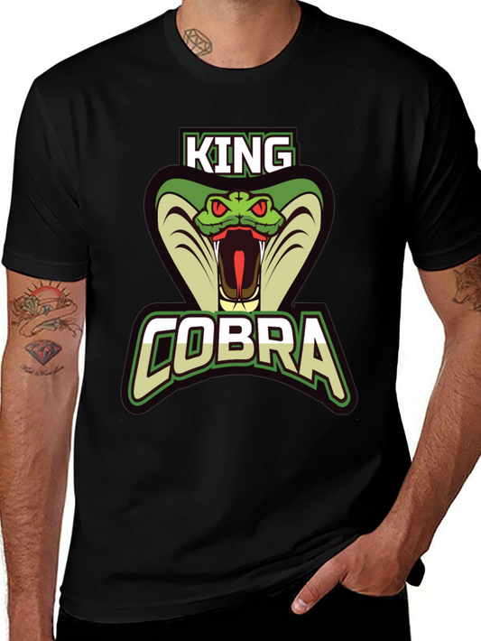 King Cobra Graphic Tee - Mens Black T-Shirt