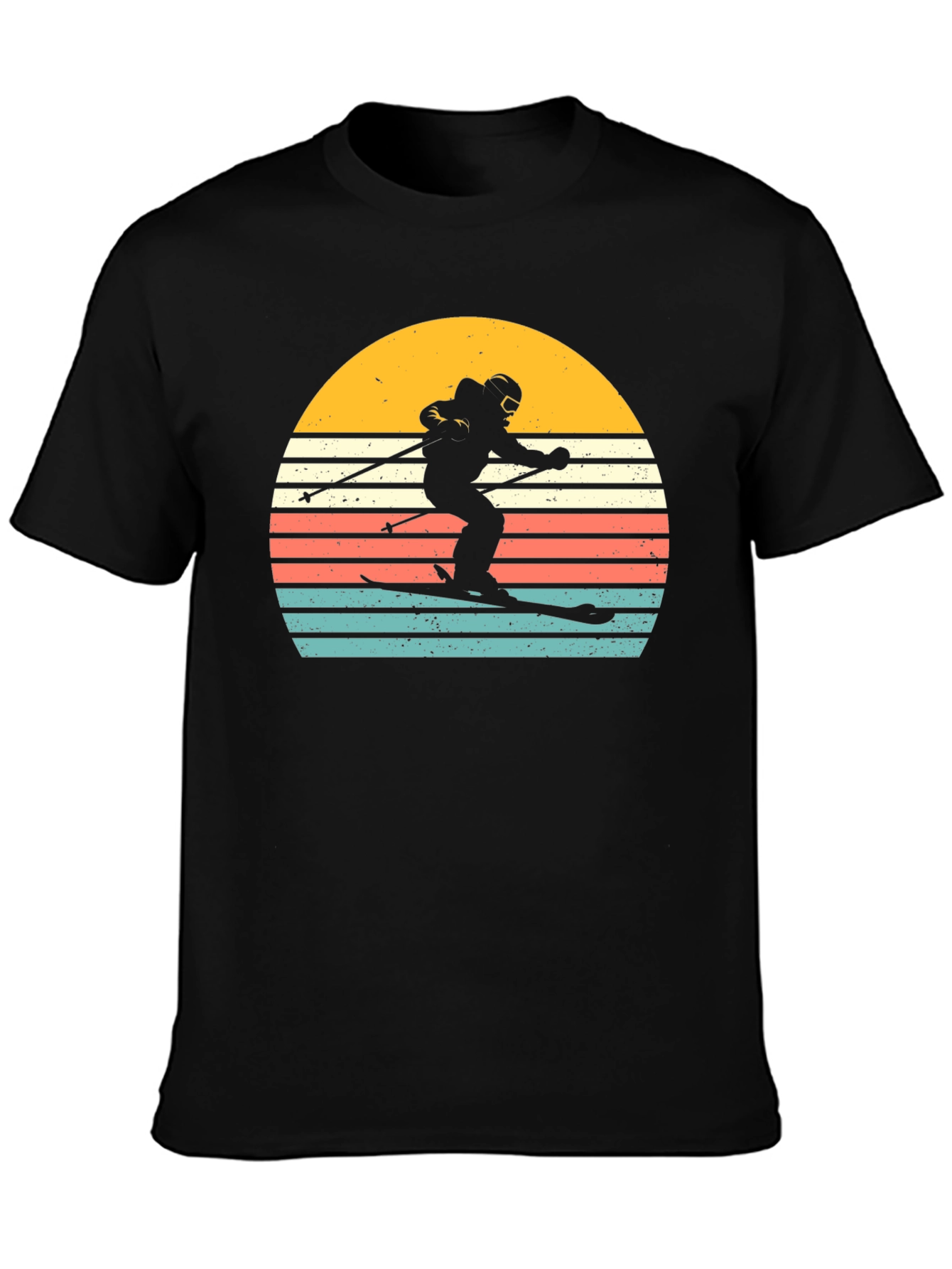 Retro Ski Sunset T-Shirt