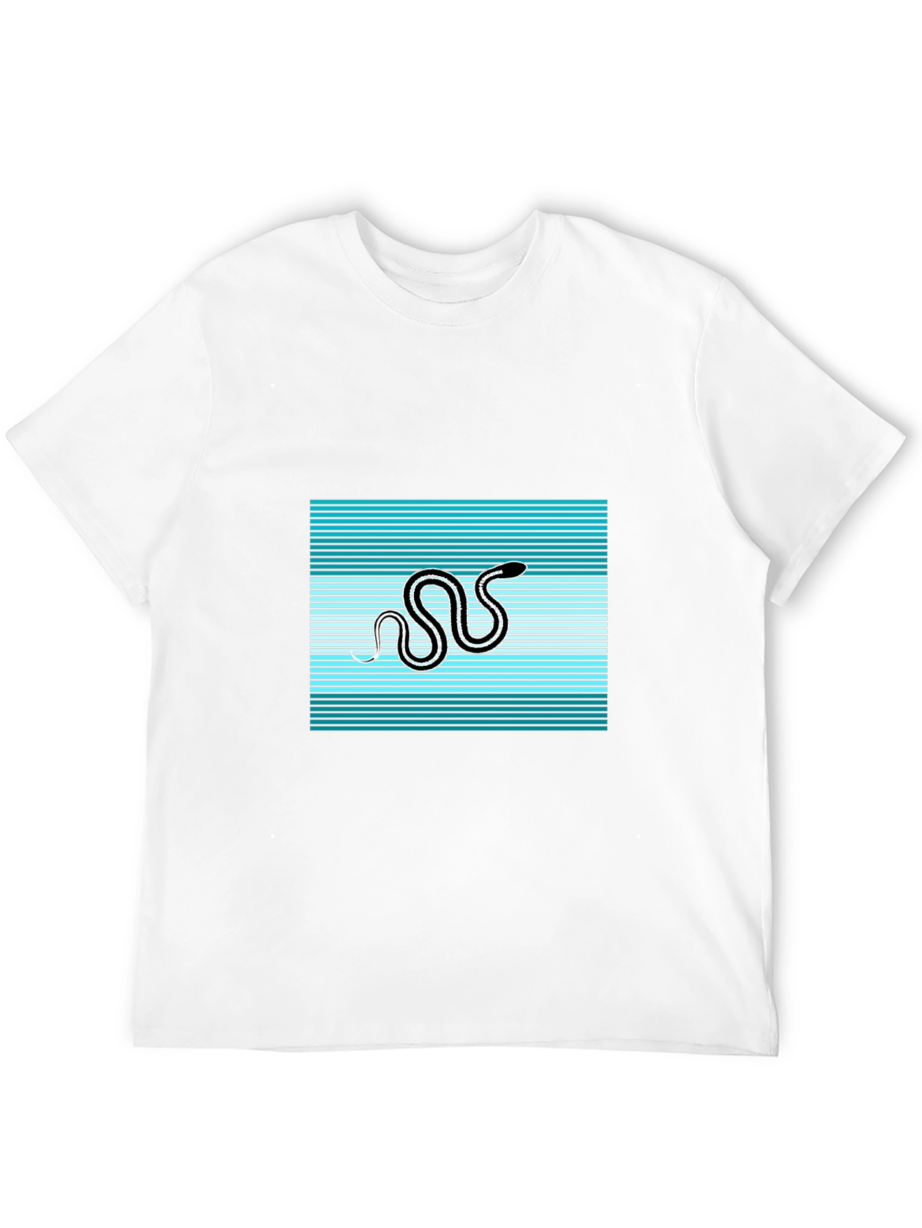 Retro Snake Tee: Black Graphic T-Shirt