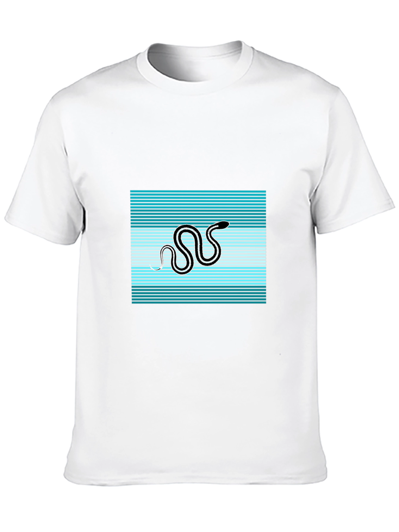 Retro Snake Tee: Black Graphic T-Shirt