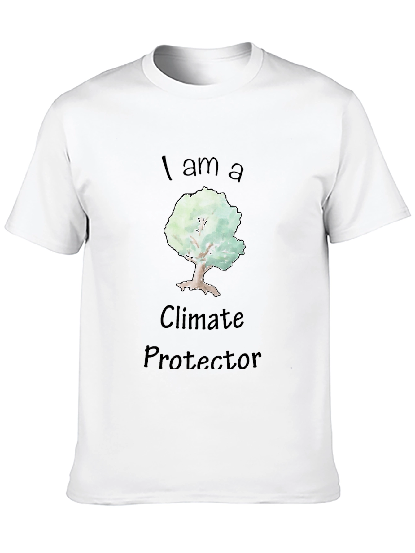 Climate Protector Tree Graphic Black T-Shirt