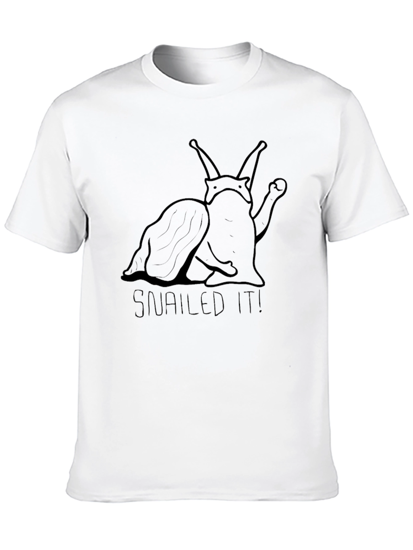 Snailed It! Funny Snail Pun T-Shirt