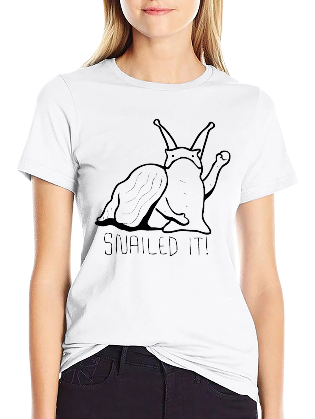 Snailed It! Funny Snail Pun T-Shirt
