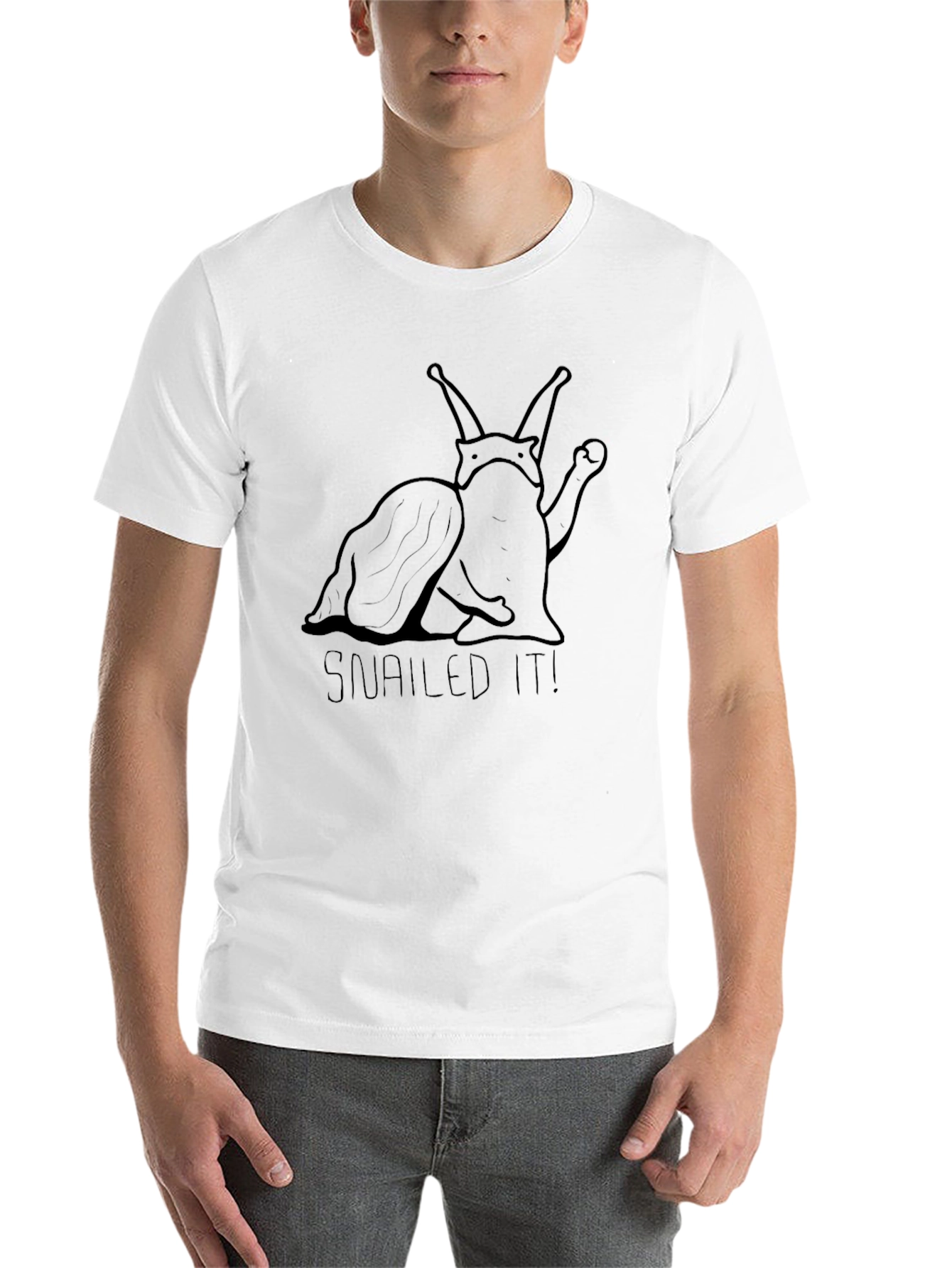 Snailed It! Funny Snail Pun T-Shirt