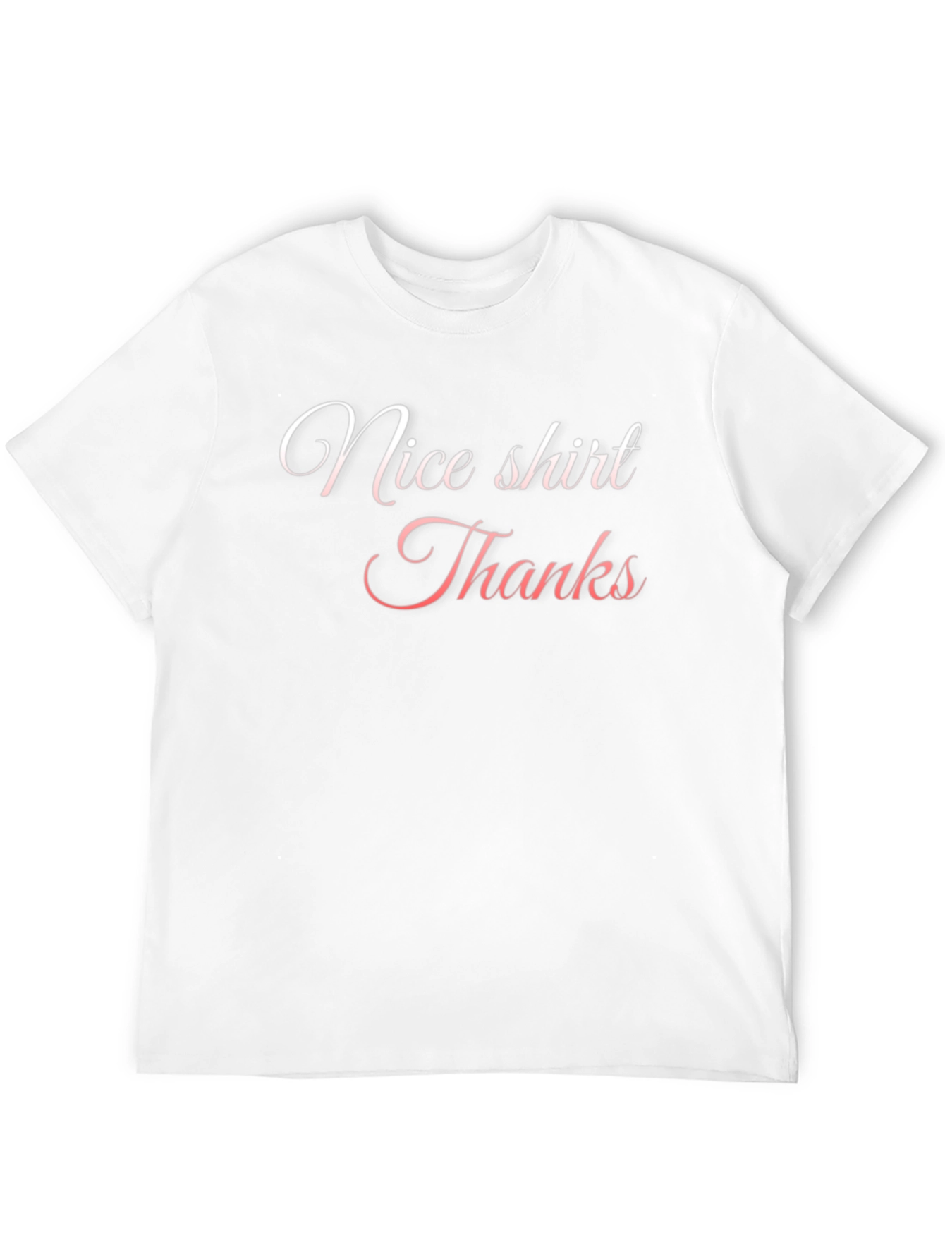 Nice Shirt Thanks - Mens Black T-Shirt