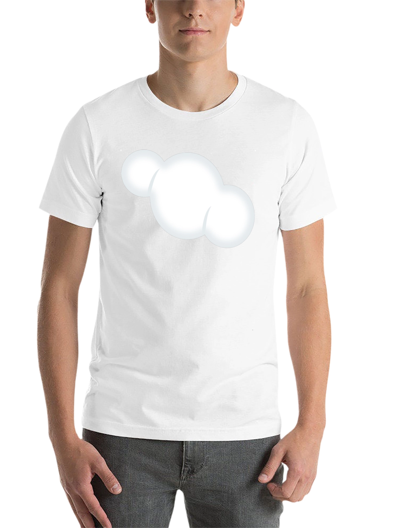 Cloud Graphic T-Shirt - Soft Cotton Blend