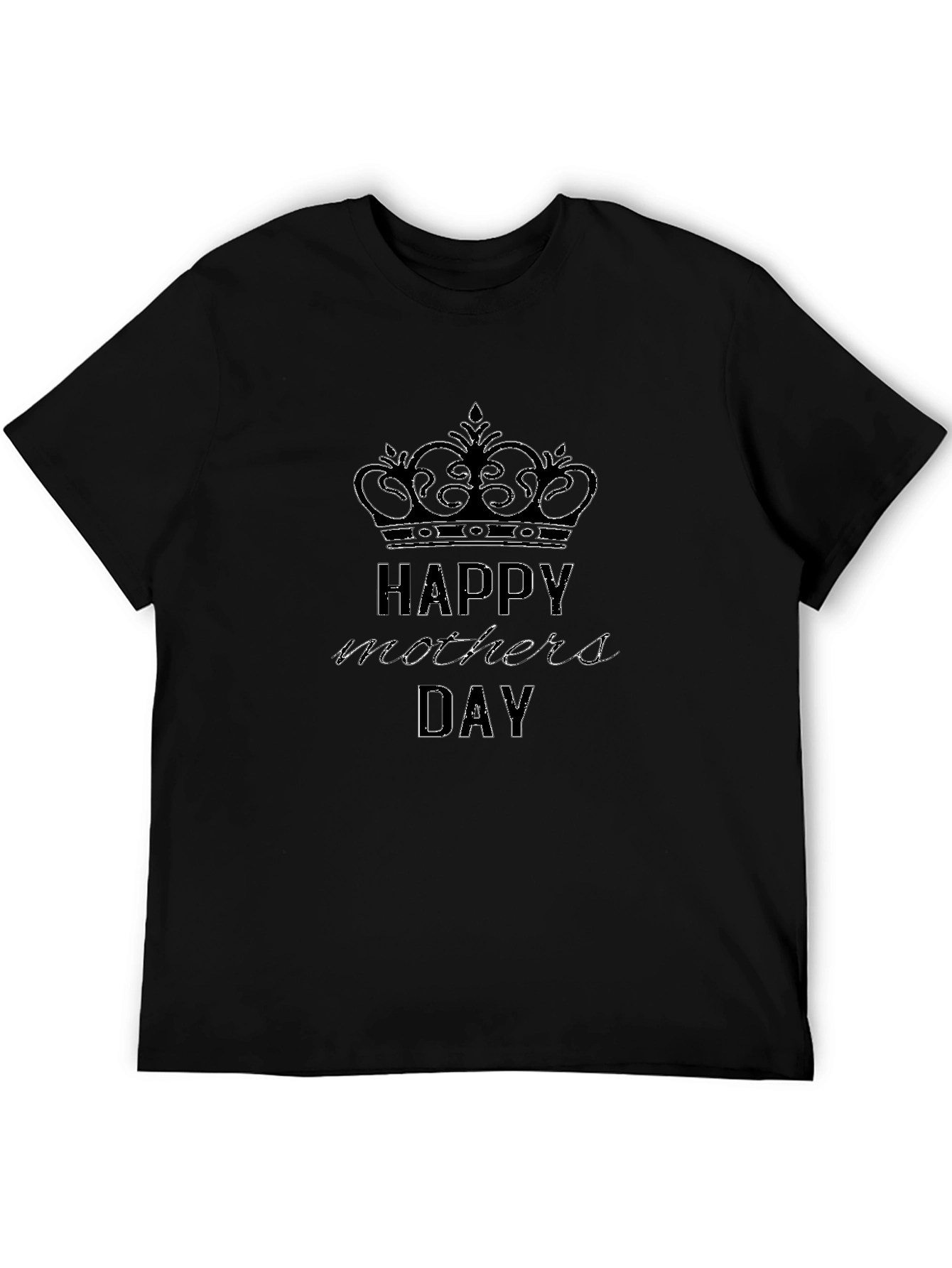 Happy Mothers Day T-Shirt - Crown Design