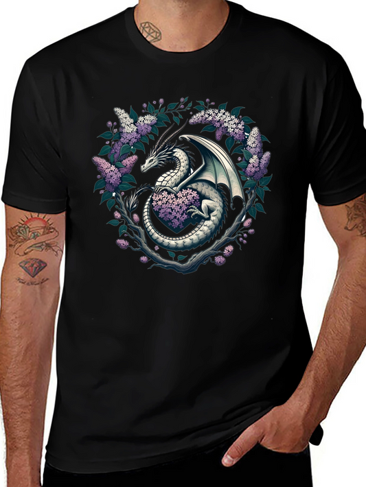 Dragon and Lilac Graphic Tee