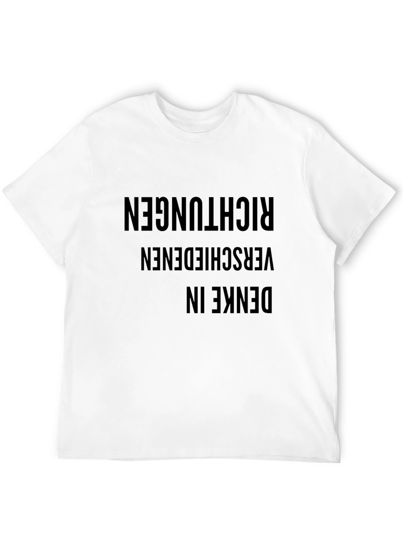 Denke in Various Richtungen T-Shirt