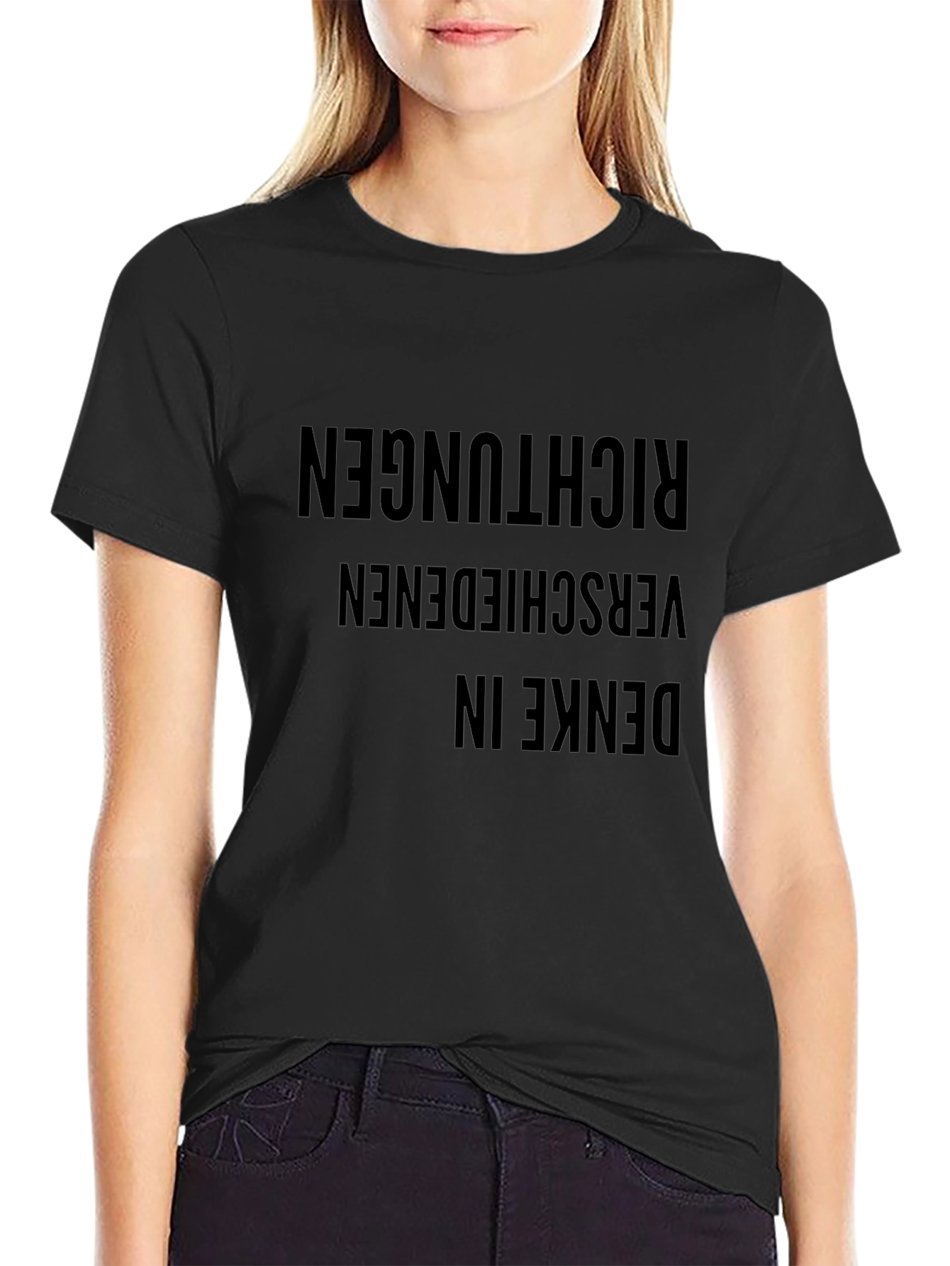 Denke in Various Richtungen T-Shirt