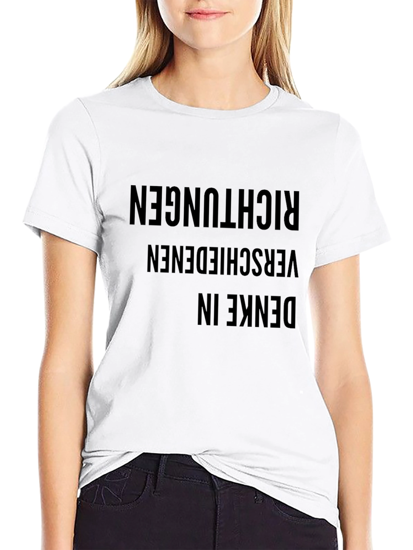 Denke in Various Richtungen T-Shirt