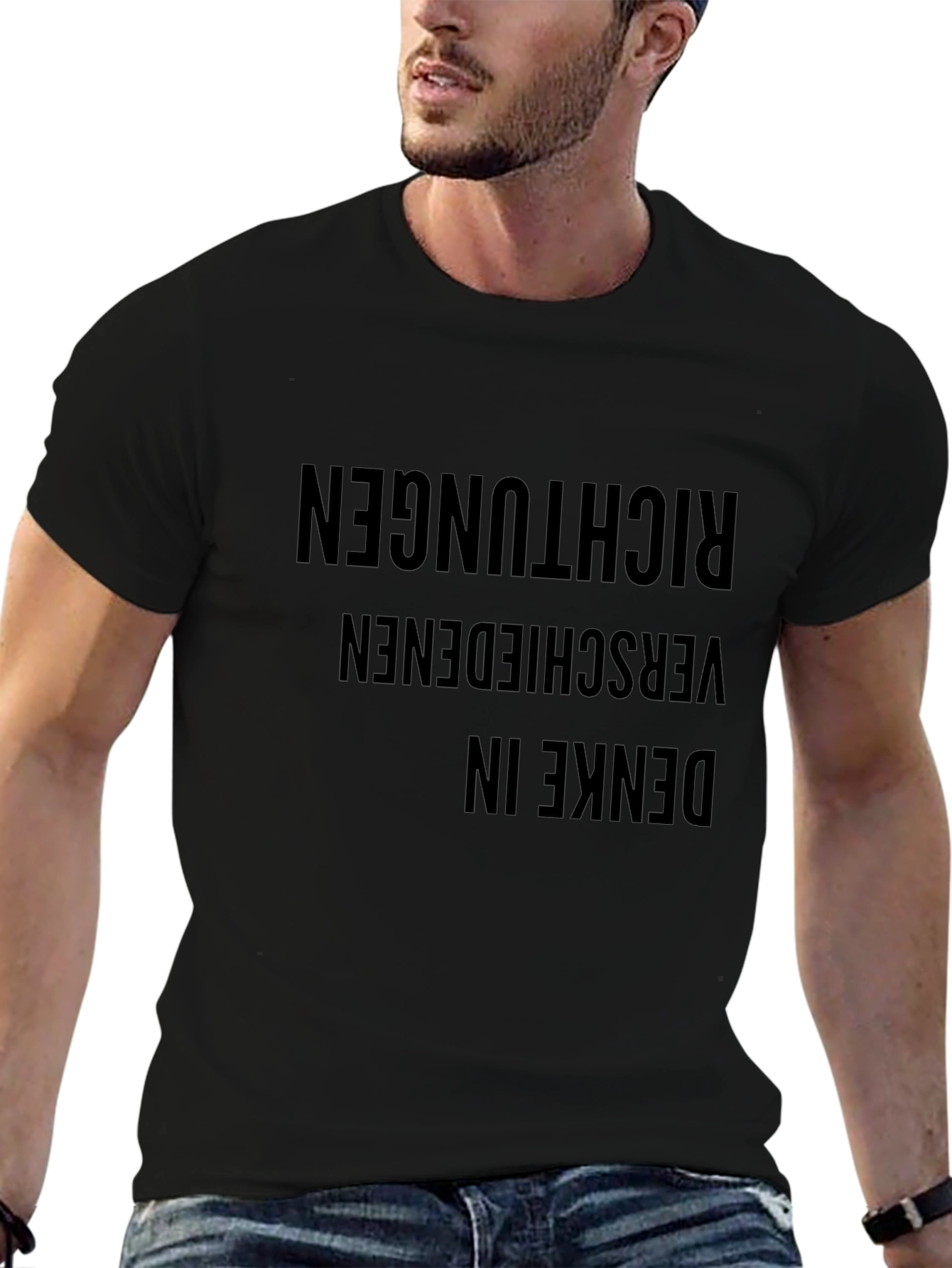 Denke in Various Richtungen T-Shirt
