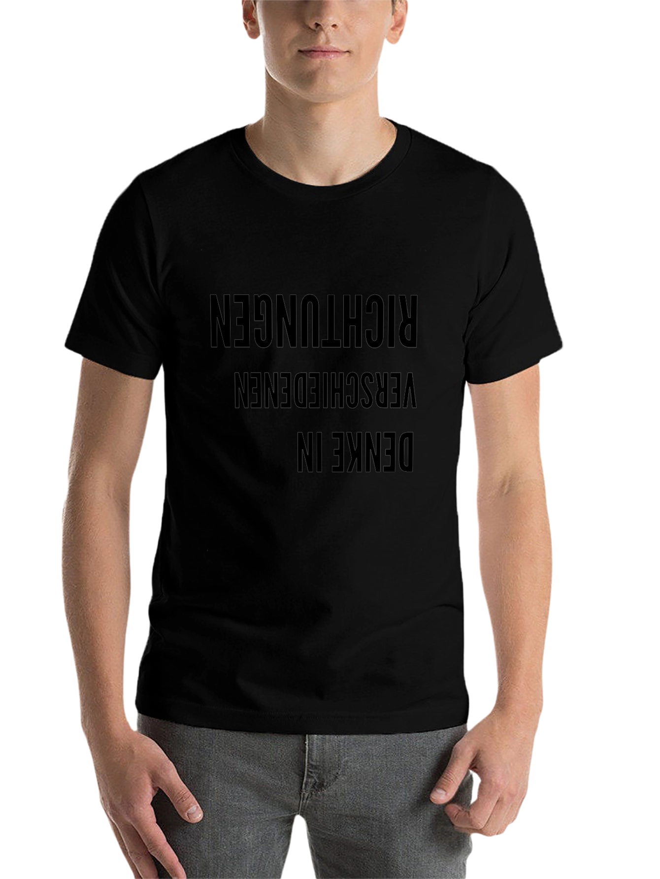 Denke in Various Richtungen T-Shirt