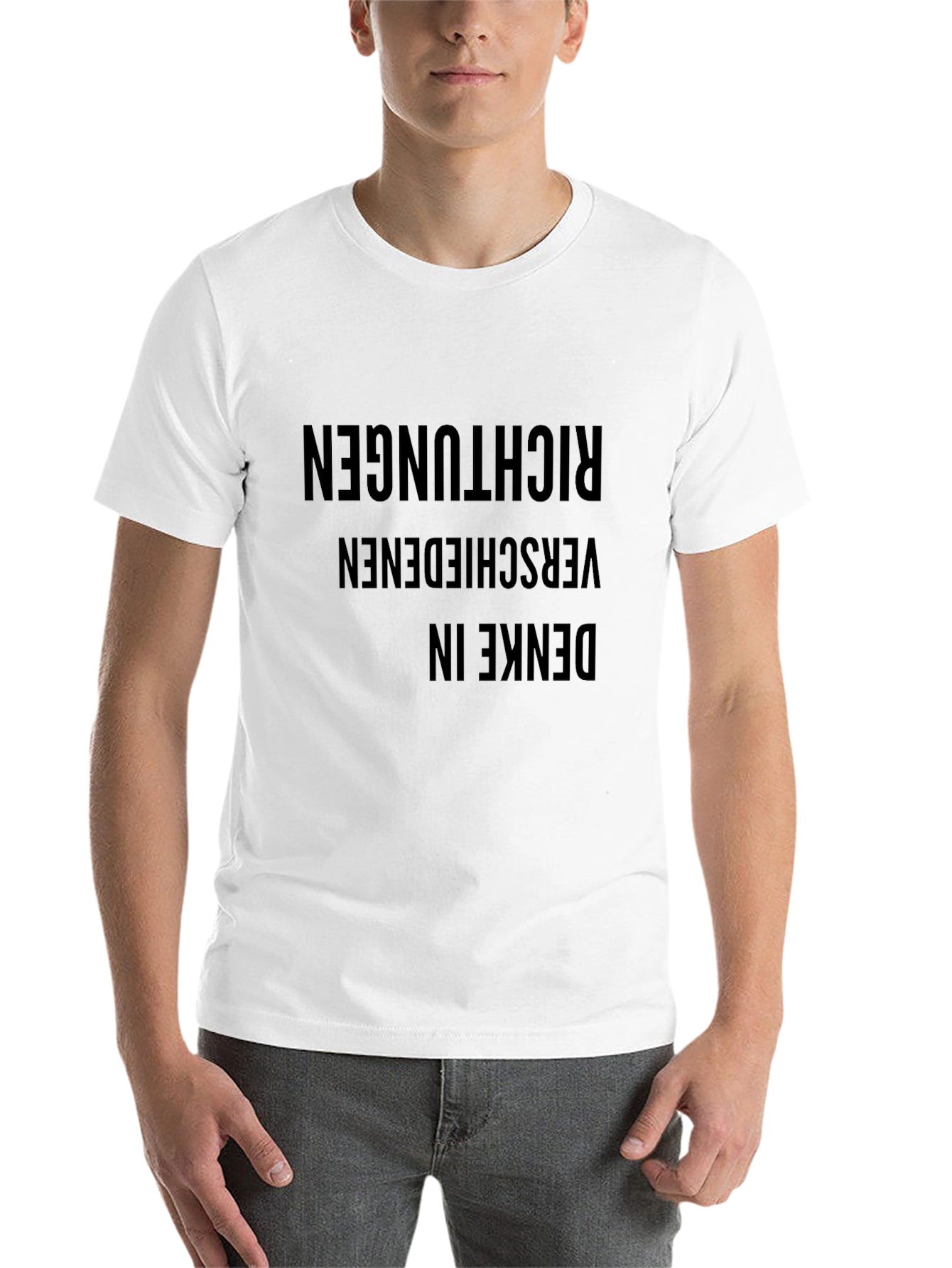 Denke in Various Richtungen T-Shirt