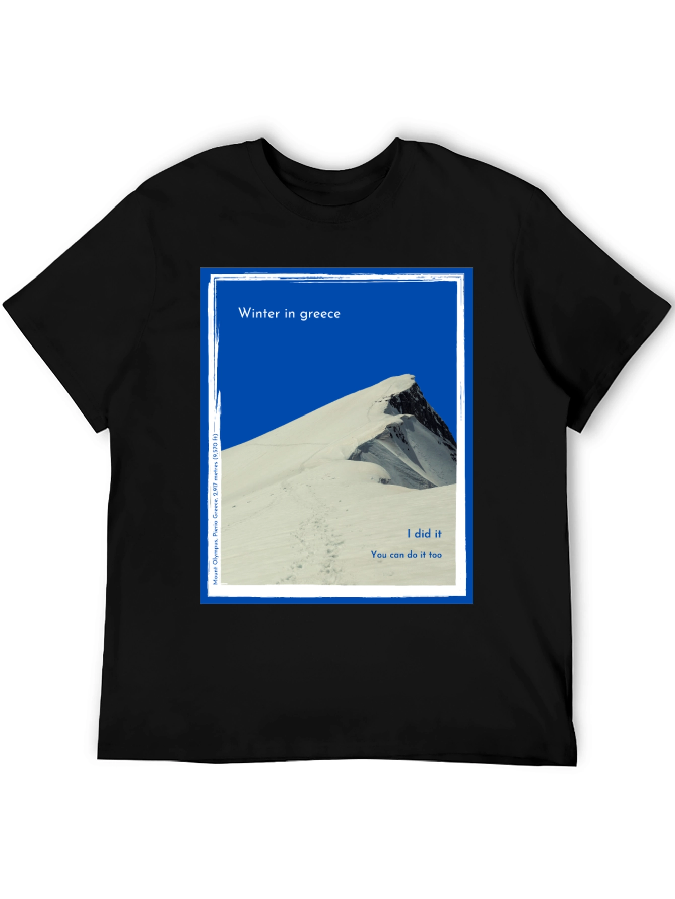 Winter Greece Mountain T-Shirt