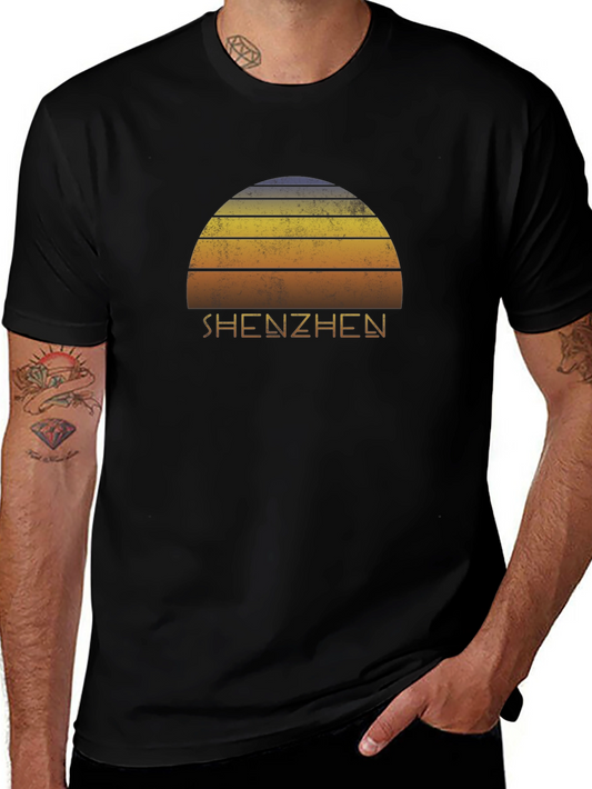 Retro Shenzhen T-Shirt - Vintage Sunset Design