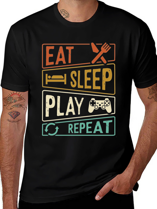 Eat Sleep Play Repeat Gamer T-Shirt
