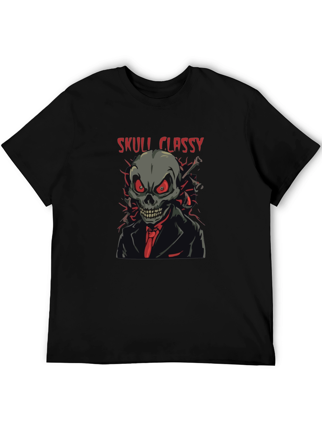 Skull Classy Graphic Black T-Shirt