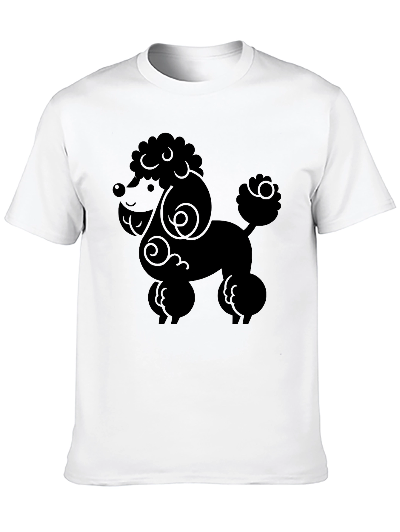 Poodle Graphic Tee - Stylish Black Dog Lover Shirt