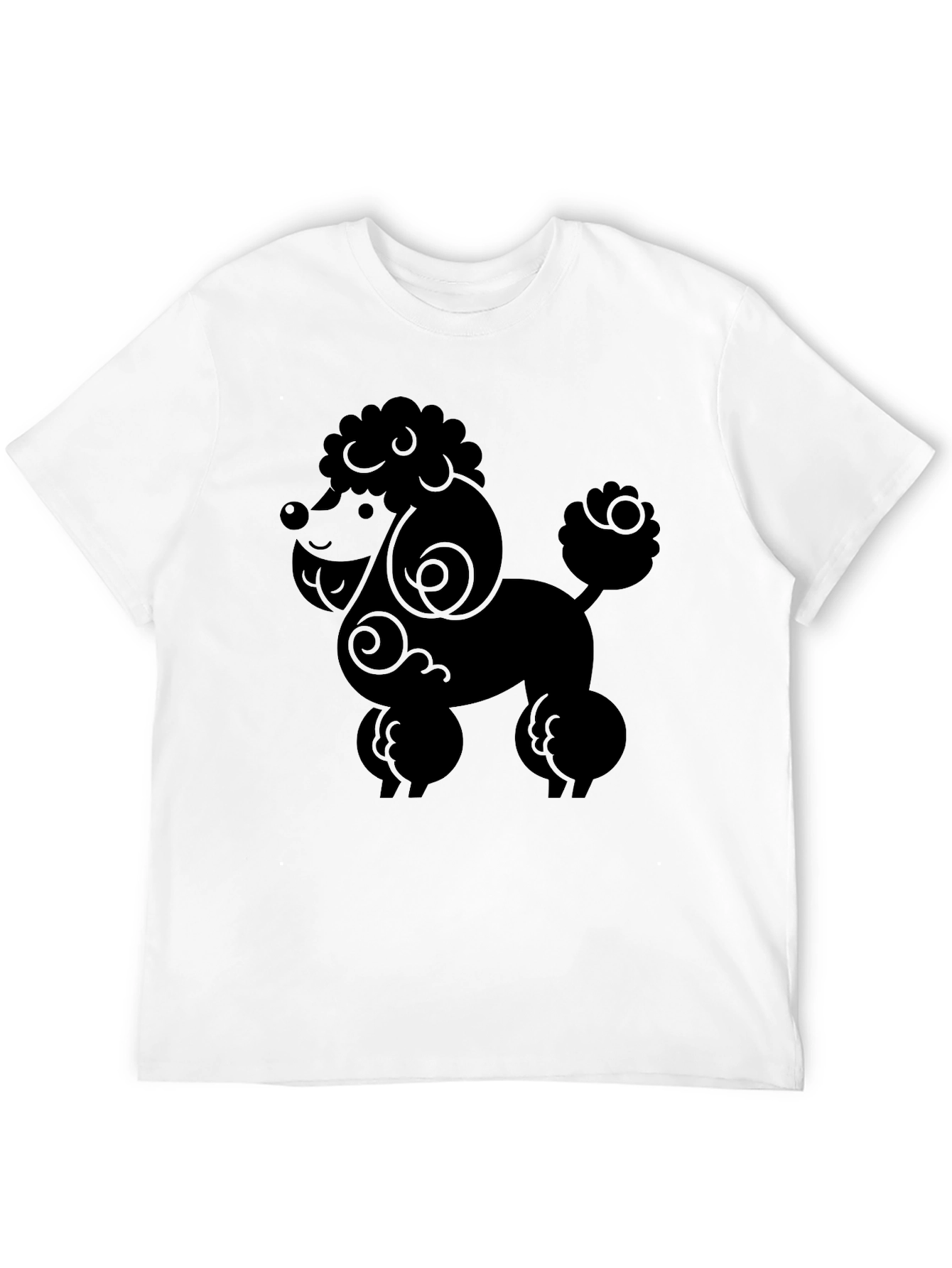 Poodle Graphic Tee - Stylish Black Dog Lover Shirt